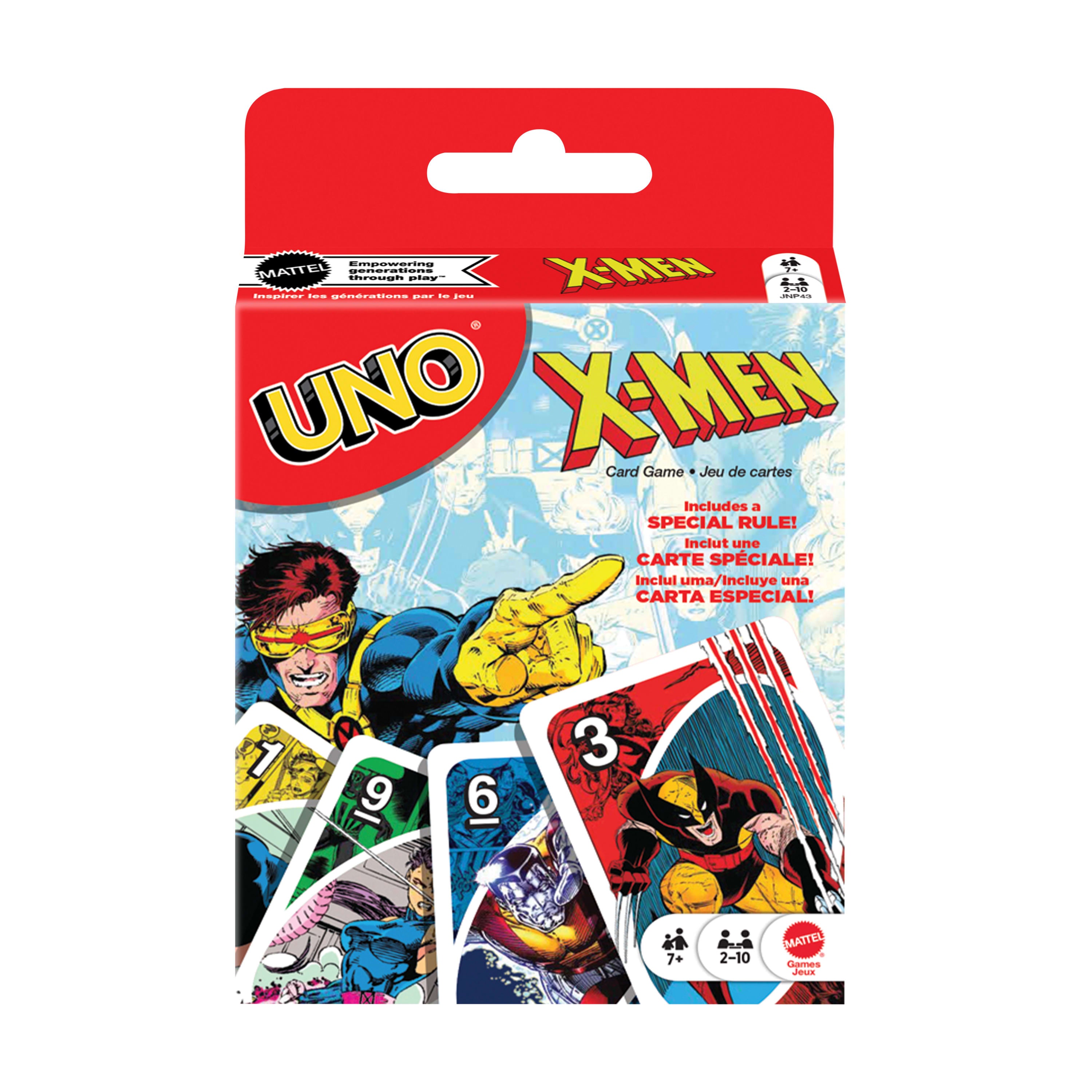 UNO X-Men Card Game For Kids, Adults & Family Nights With Marvel Comics Inspired Deck For 2 – 10 Players