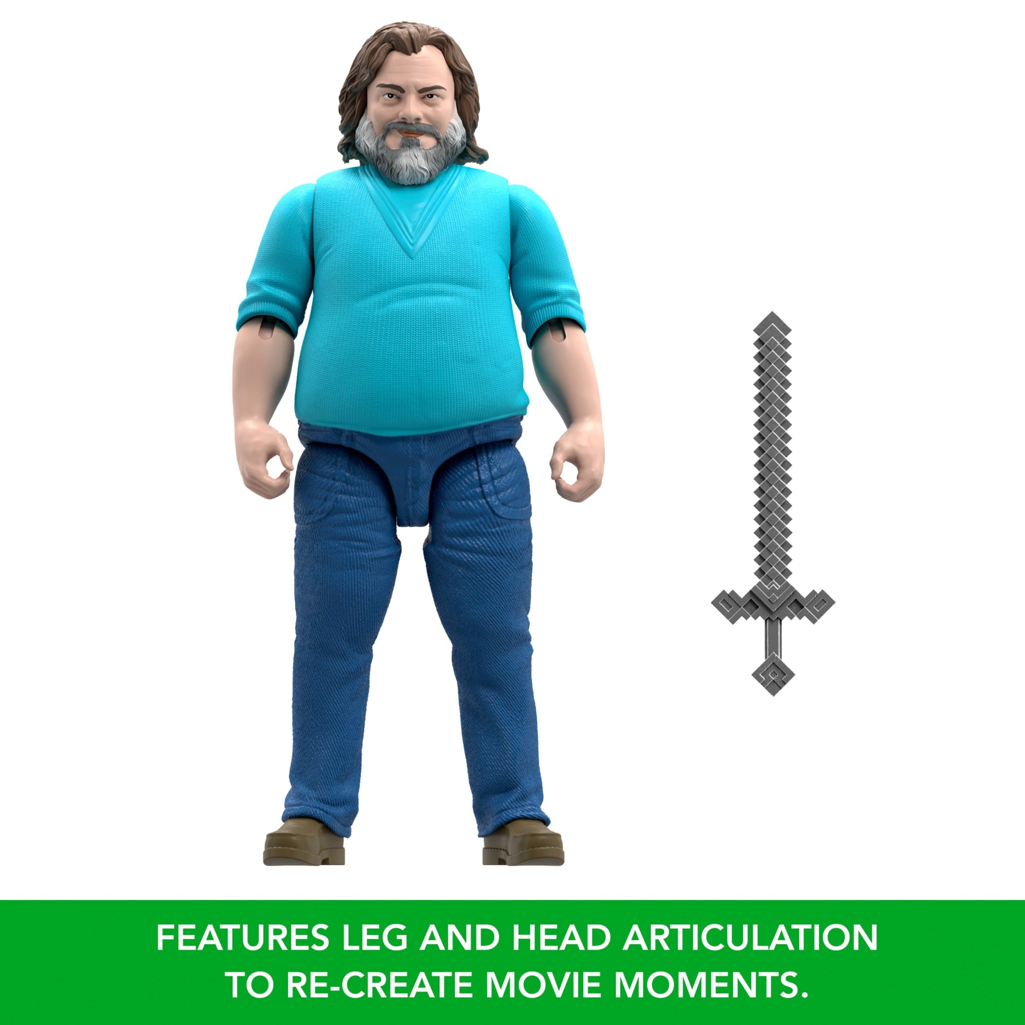 Minecraft Steve Large-Scale Action Figure, 12-inch Character