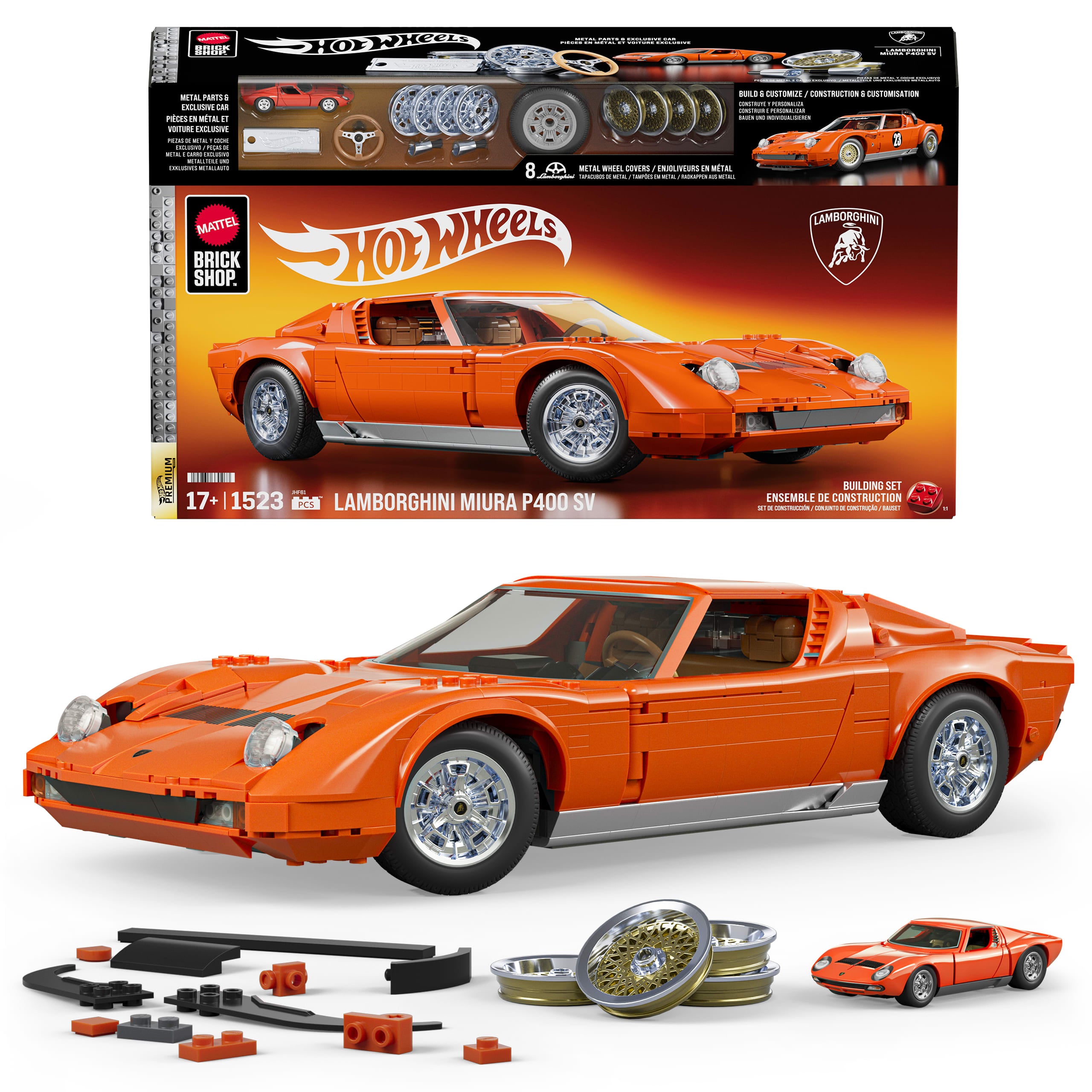 クラシック MILSTEIN VIGNETTES 24Favorite Miniatures Mattel Brick Shop Hot Wheels Jogo de Construção Premium