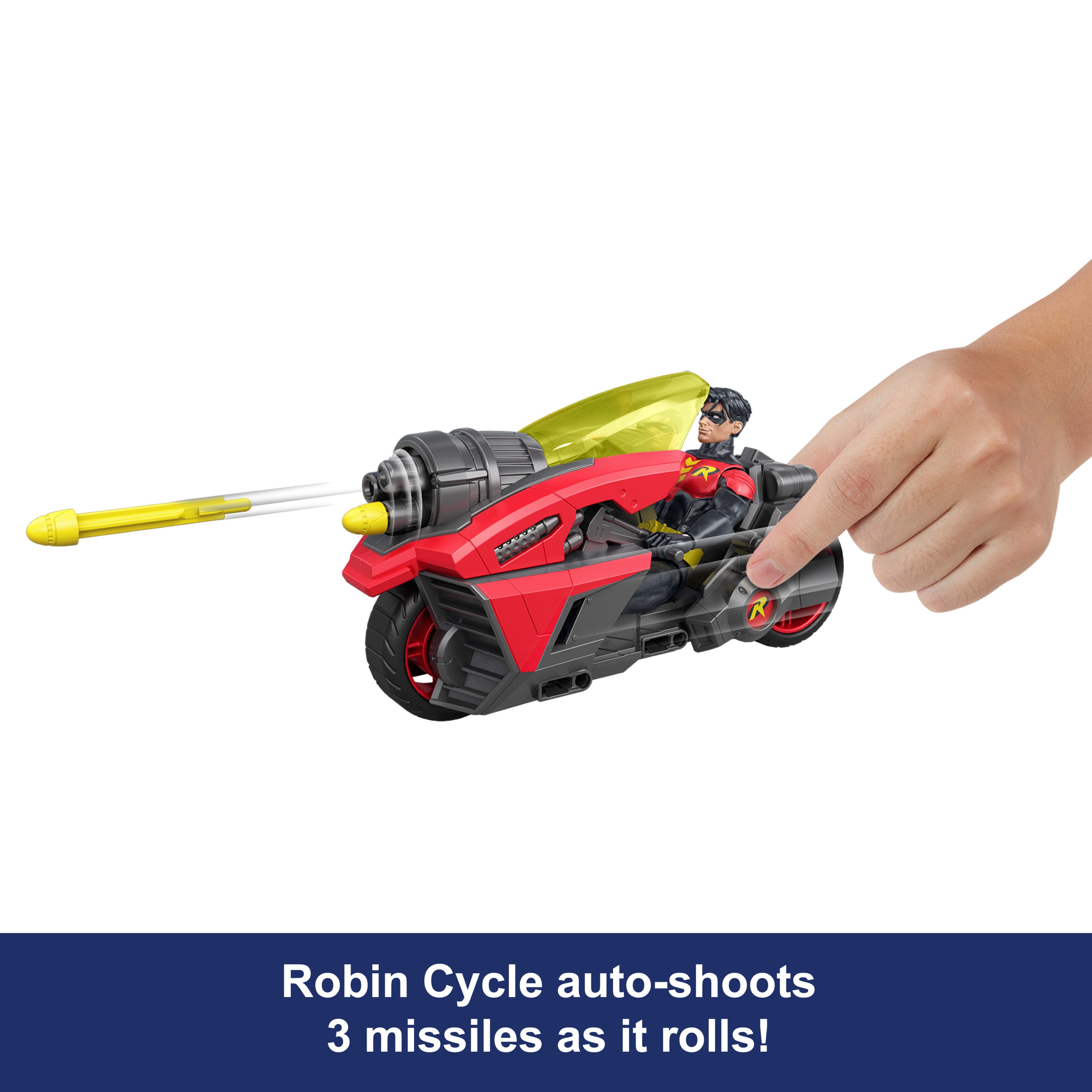 DC Premiere Robin & Motorcycle Vehicle | Mattel