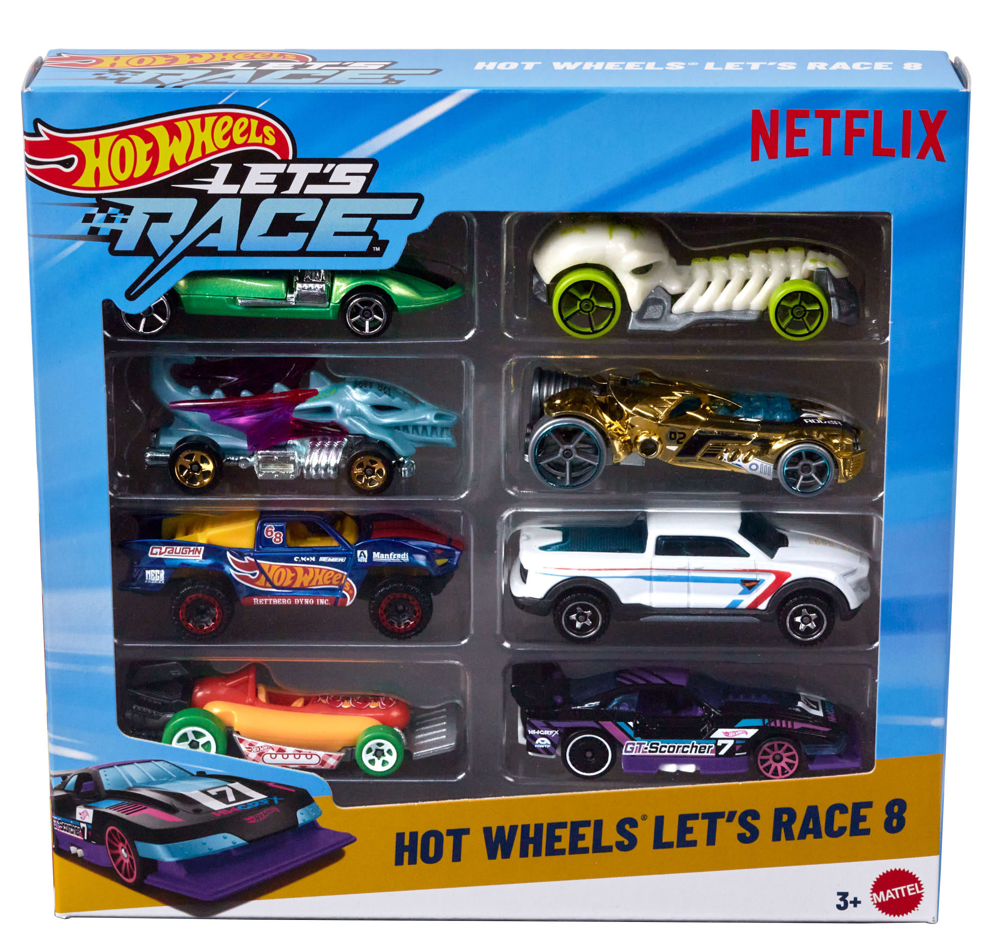 Hot Wheels Let s Race From The Netflix Show 8 Pack Mattel hot-wheels-let-s-race-from-the-netflix-show-8-pack-mattel