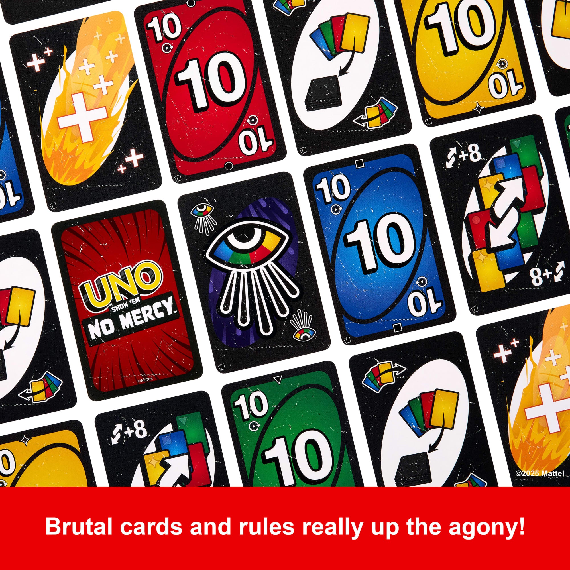 Plus Two Card UNO Show 'em No Mercy Expansion Pack | Mattel