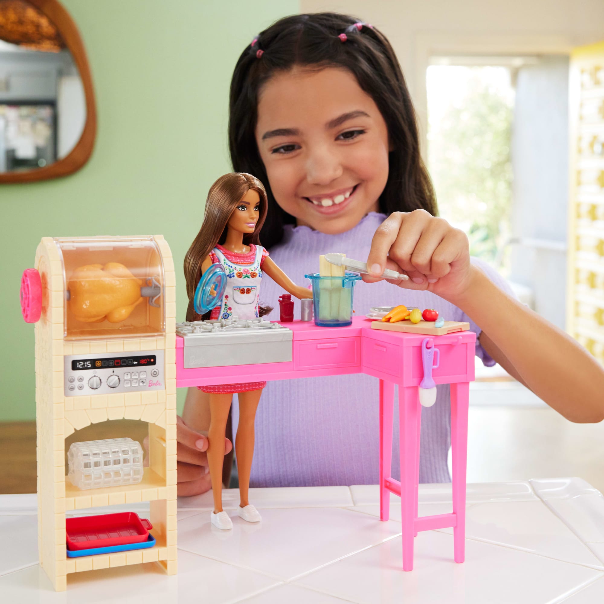 Barbie and Teresa Recipe for Friendship Teresa Doll Kitchen