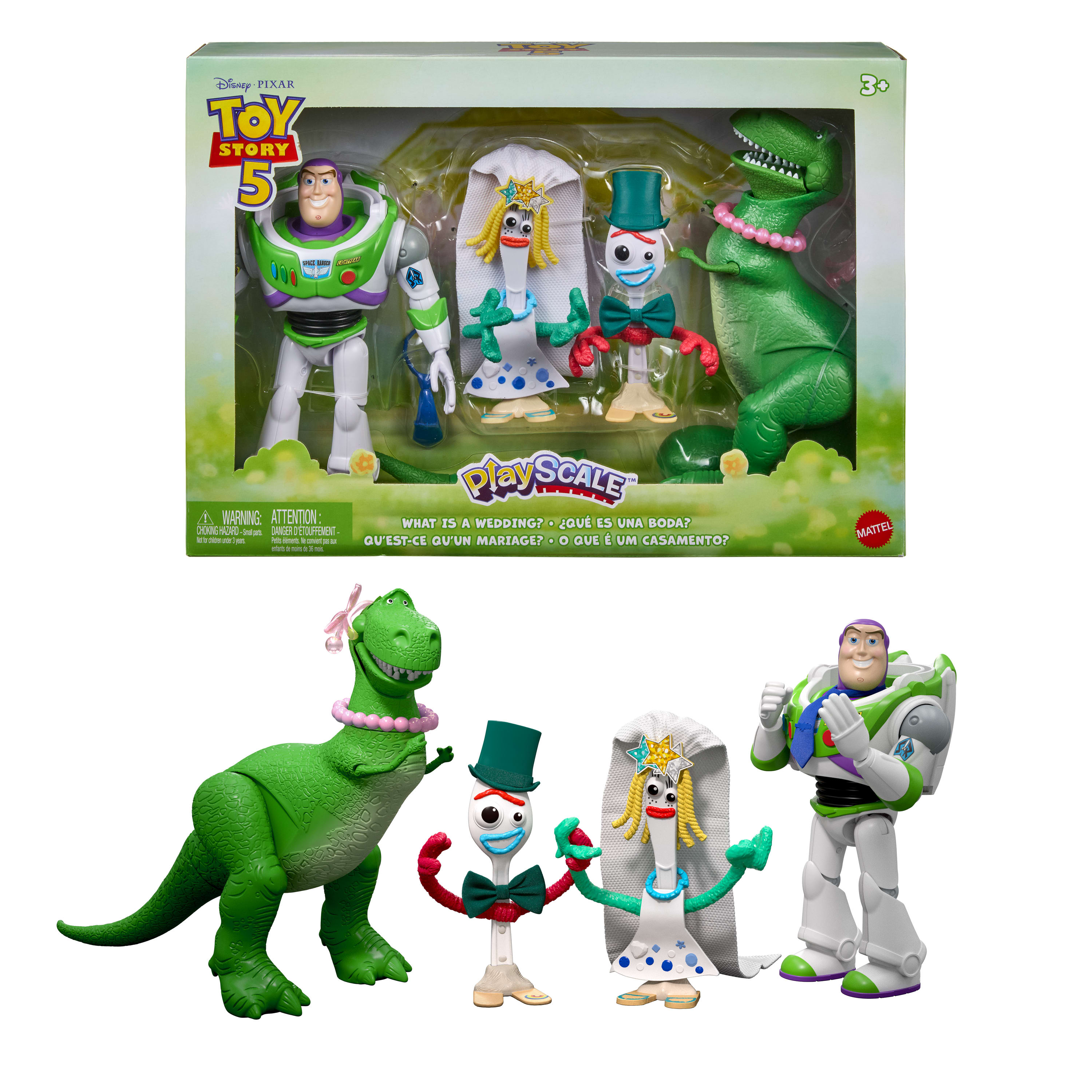 Figura de Ação Disney Pixar Toy Story 5 Pacote com 4 Personagens