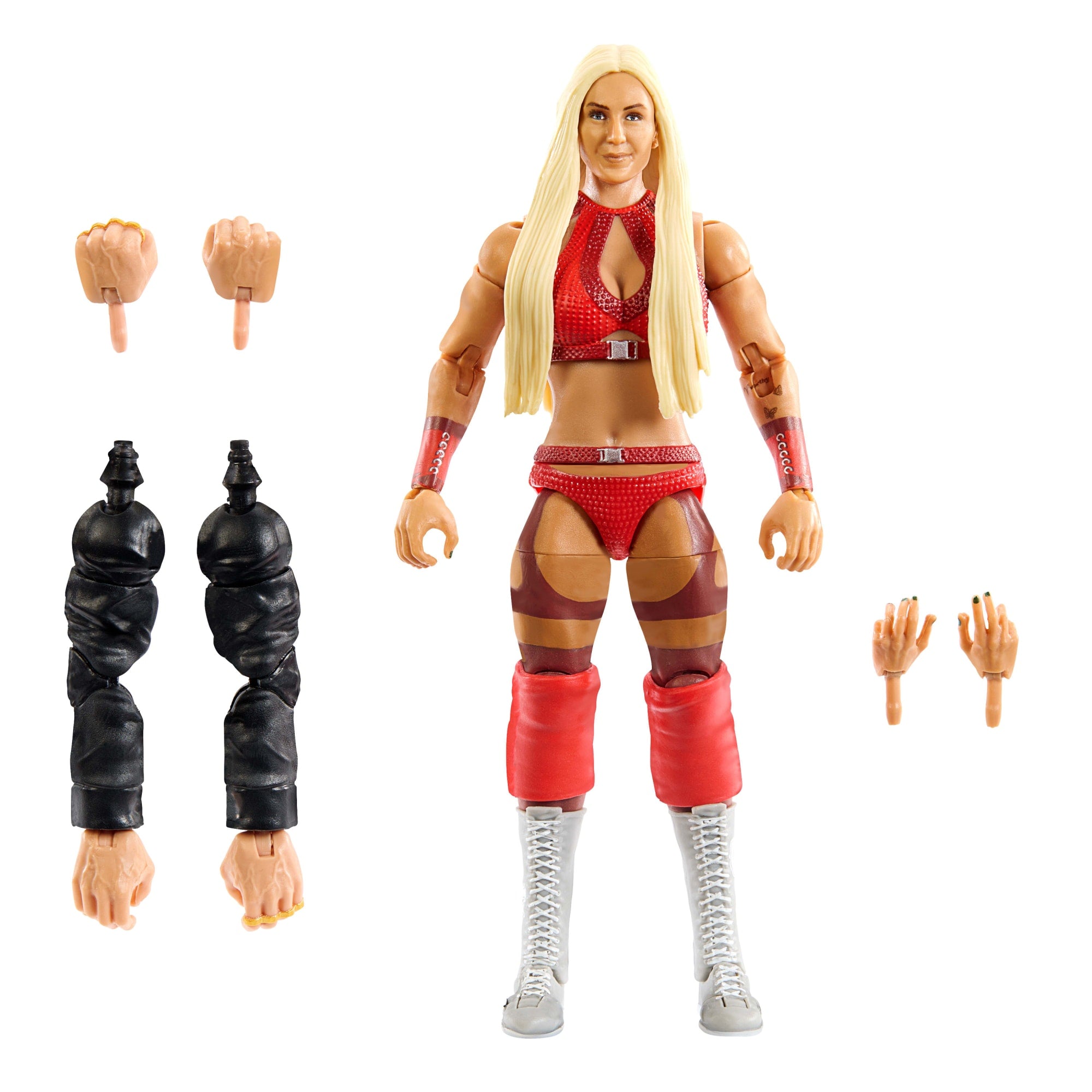 WWE Elite Collection Premium Live Event Charlotte Flair Action Figure Set, Summerslam Collectible by Mattel, Inc.