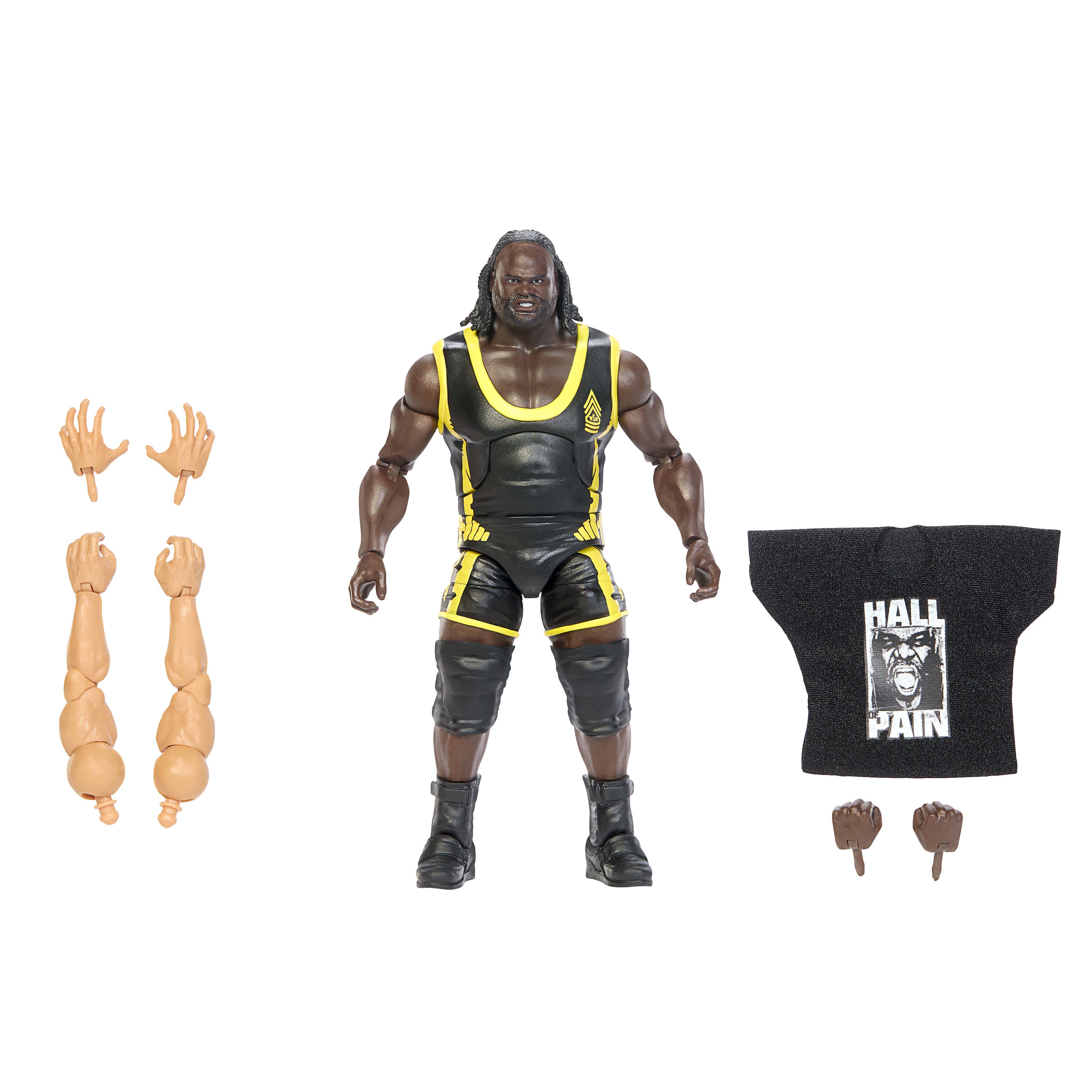 WWE Elite Legends Mark Henry Action Figure & Accessories, Series 32 6-inch Set