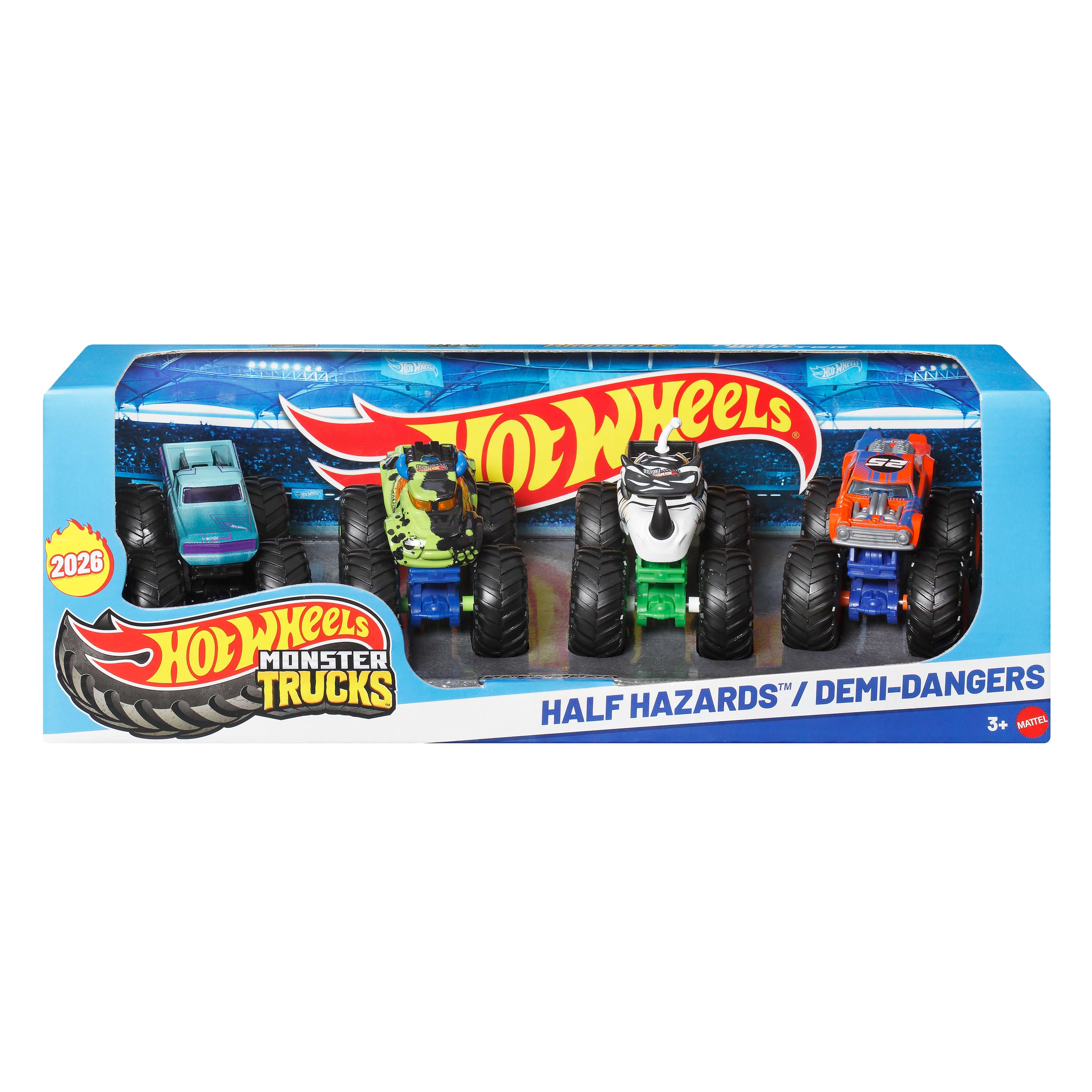 Hot Wheels Monster Trucks Half Hazards Multipack