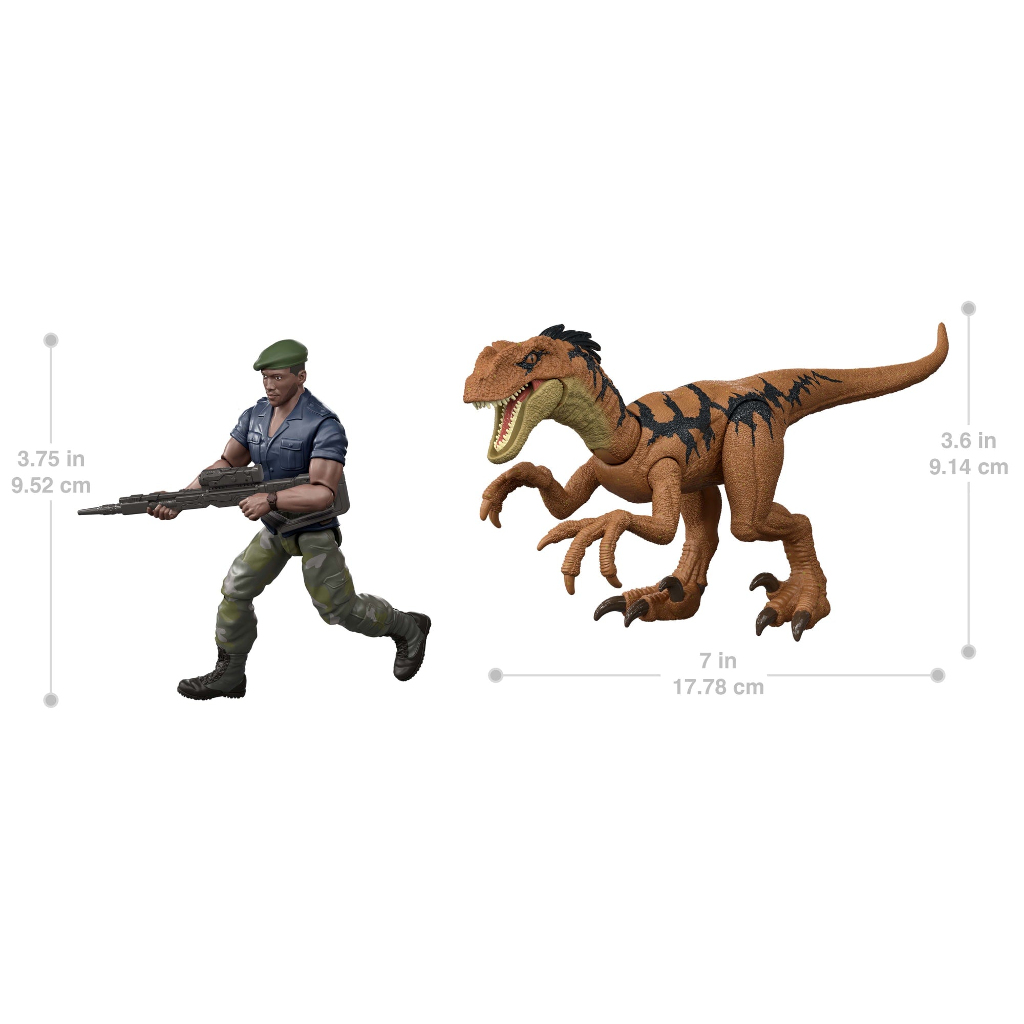 Jurassic World Rebirth Duncan Kincaid & Velociraptor Figures Pack | Mattel
