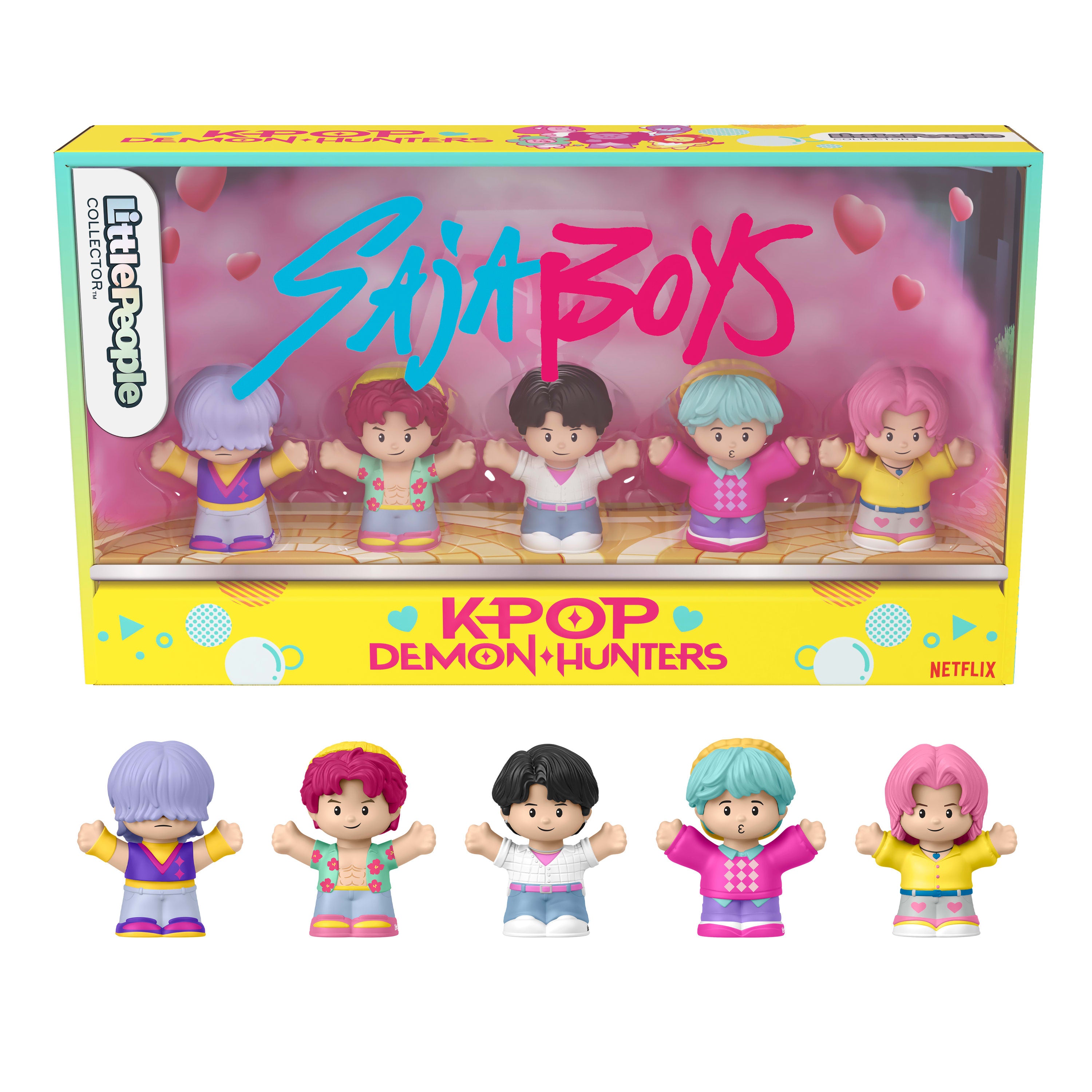 KPop Demon Hunters サジャボーイズ あみぐるみ 5体セット Fisher Price Little People Collector Kpop Demon Hunters Saja Boys
