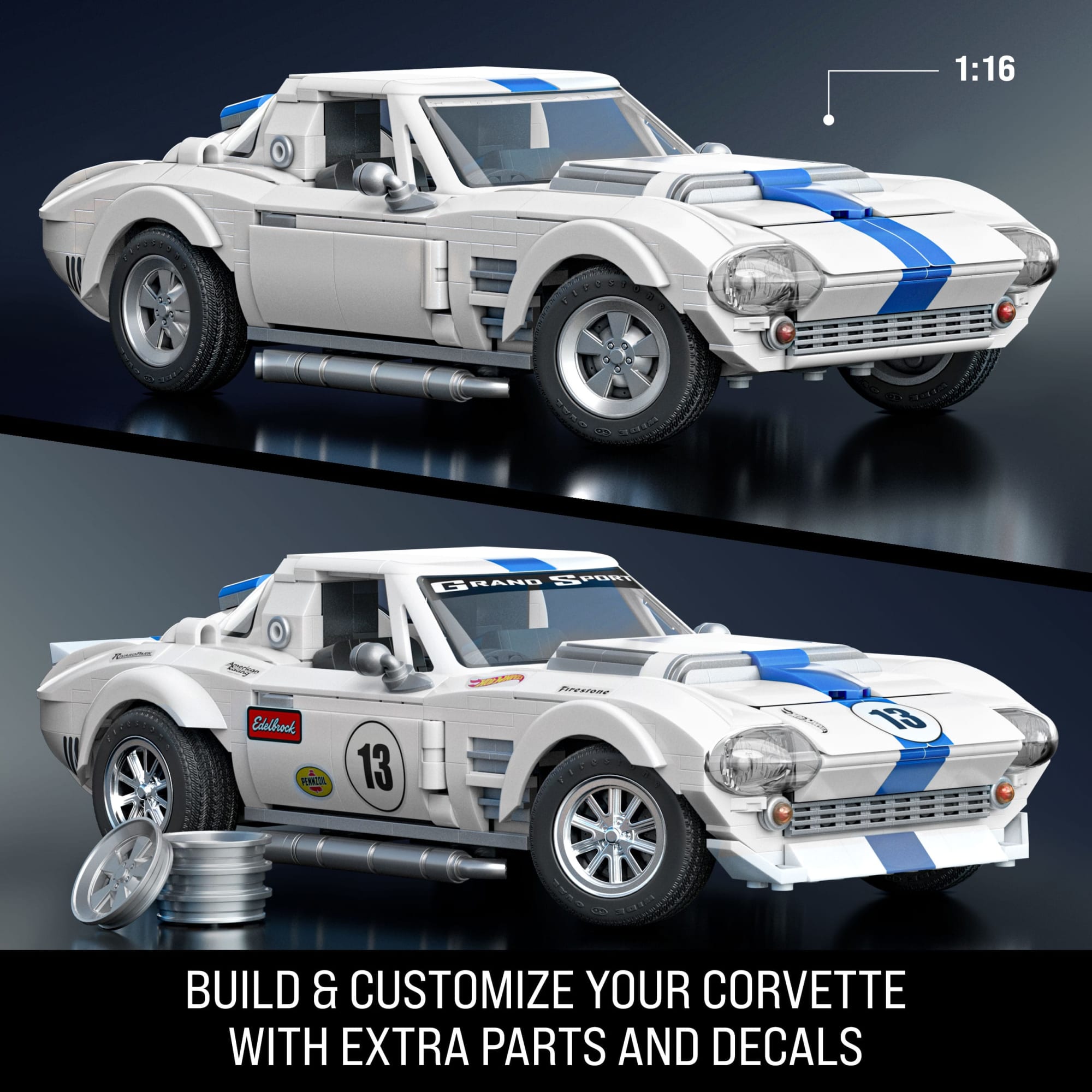 Mattel Brick Shop Hot Wheels Corvette Grand Sport | Mattel Mattel Brick Shop Hot Wheels Corvette Grand Sport | Mattel