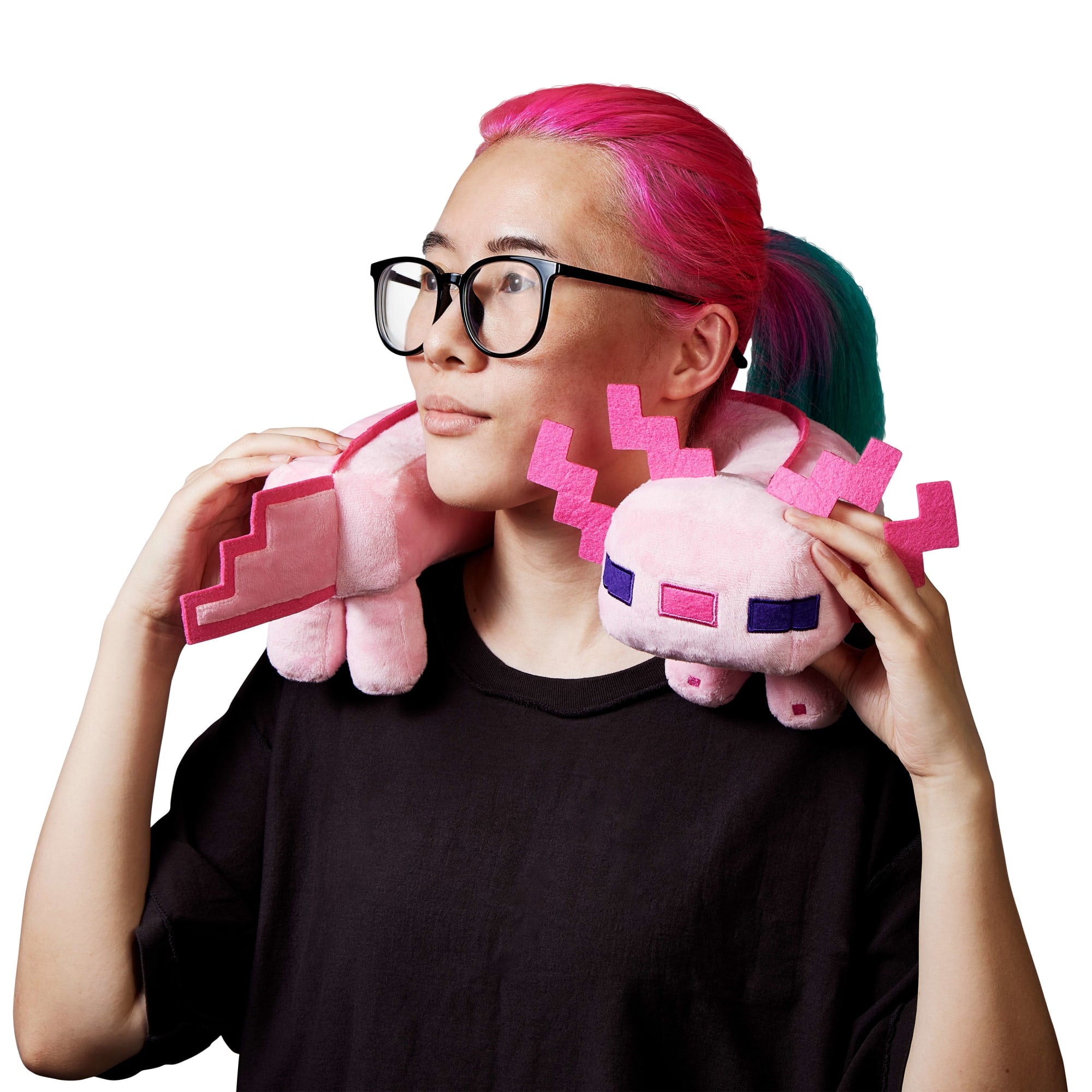 MINECRAFT Axolotl Neck Pillow Plush | Mattel