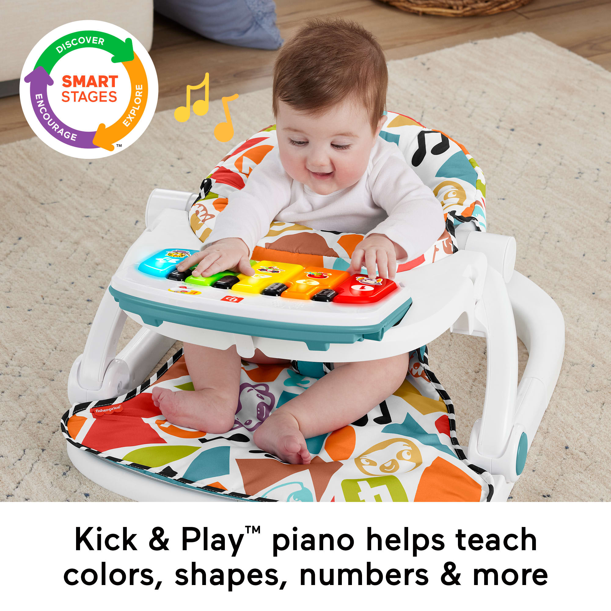 Fisher-Price Kick & Play Deluxe Sit-Me-Up Seat | Mattel