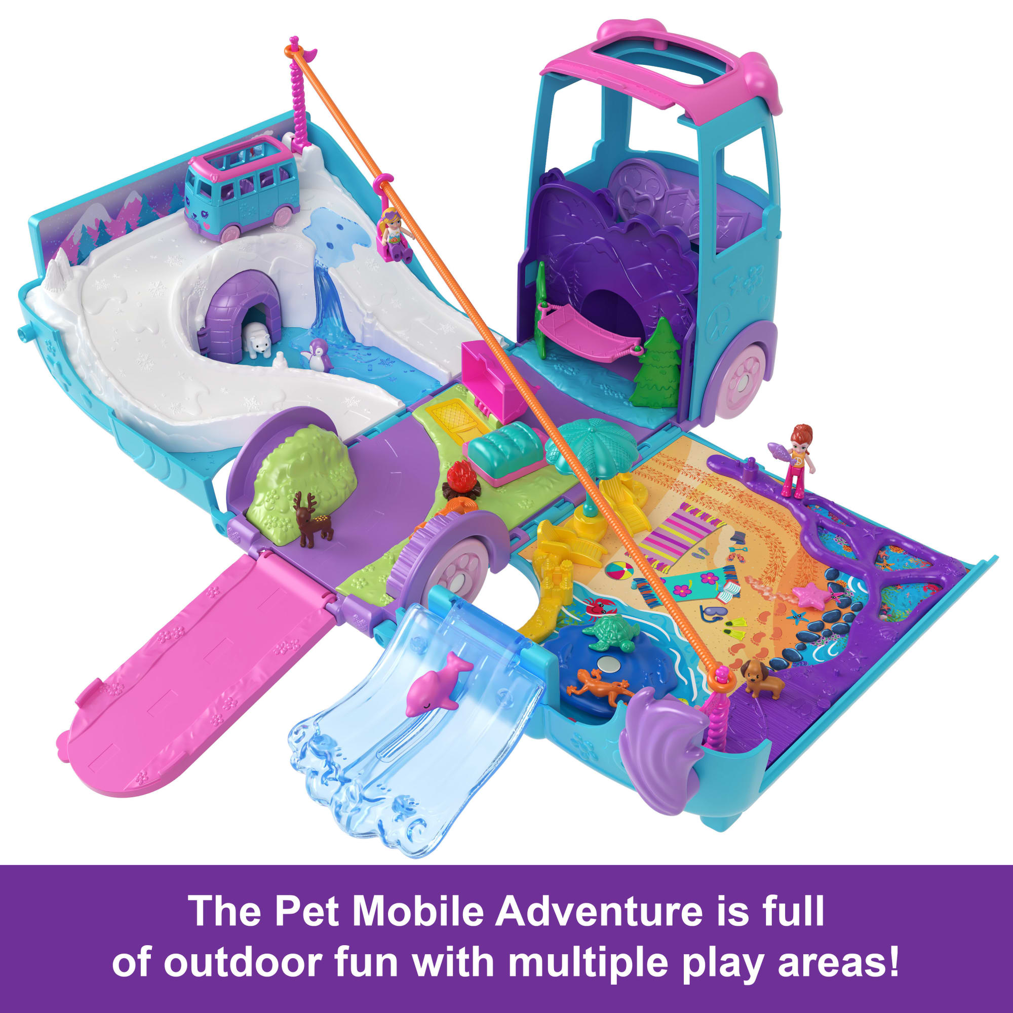 Polly Pocket Pet Mobile Adventure Playset | Mattel