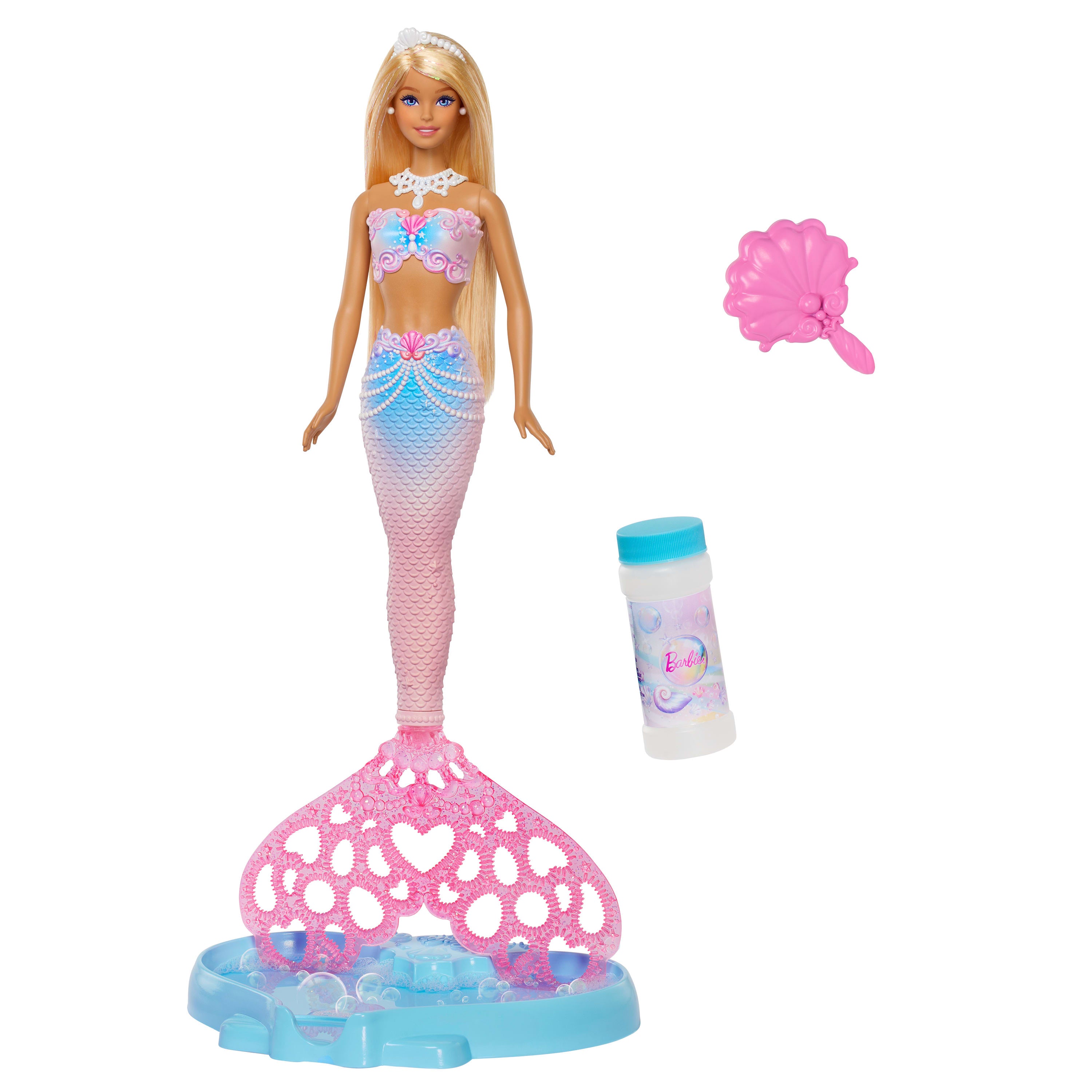 Boneca Barbie Sereia Que Cria Bolhas De Verdade