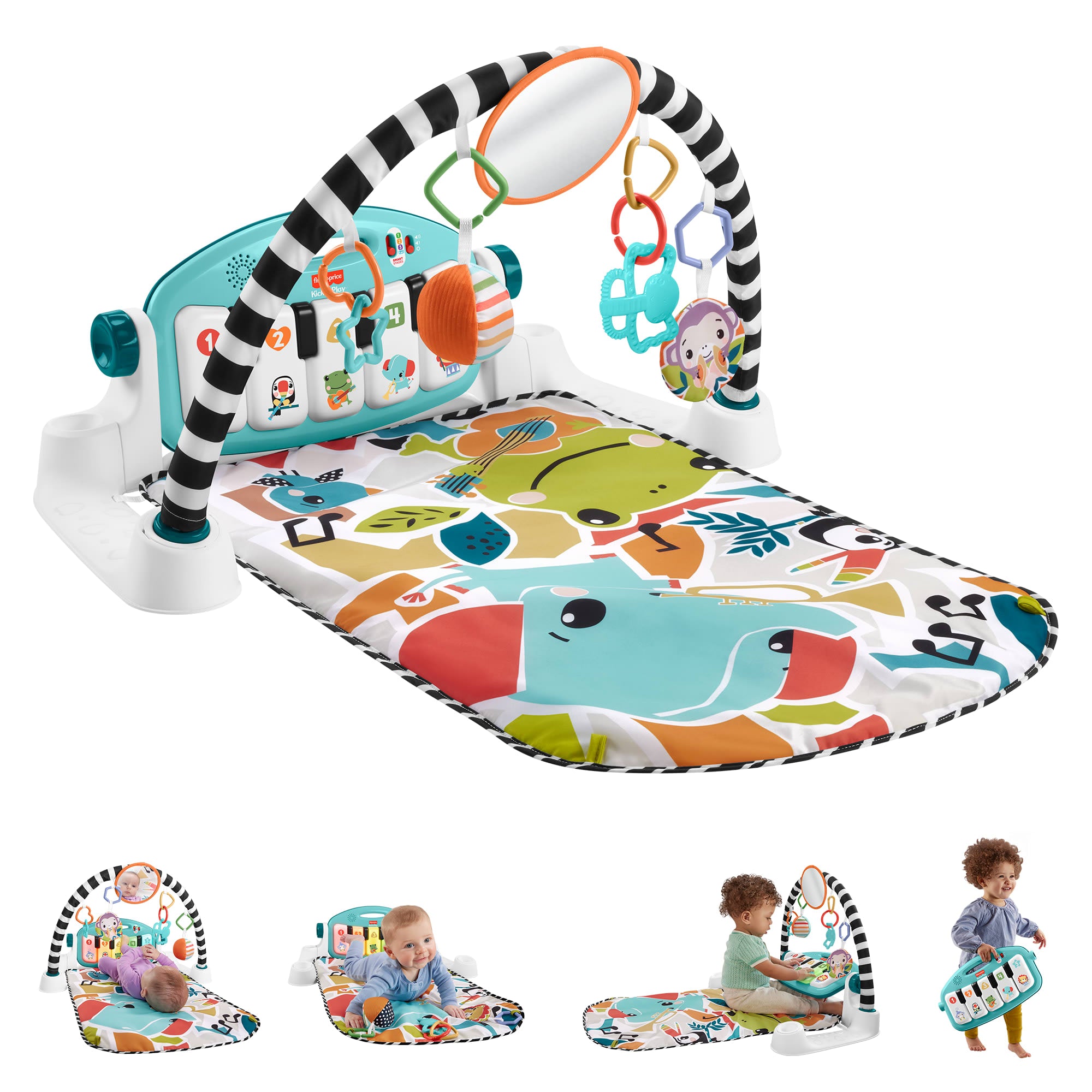 Fisher-Price Glow and Grow Kick and Play Piano Gym