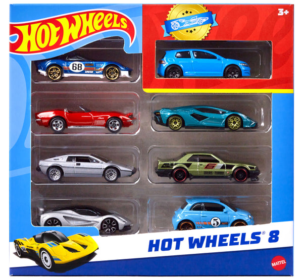 Hot Wheels ミニカーセット フェラーリ8台セット Hot Wheels Set of 8 Basic Toy Cars & Trucks in 1:64 Scale | Mattel