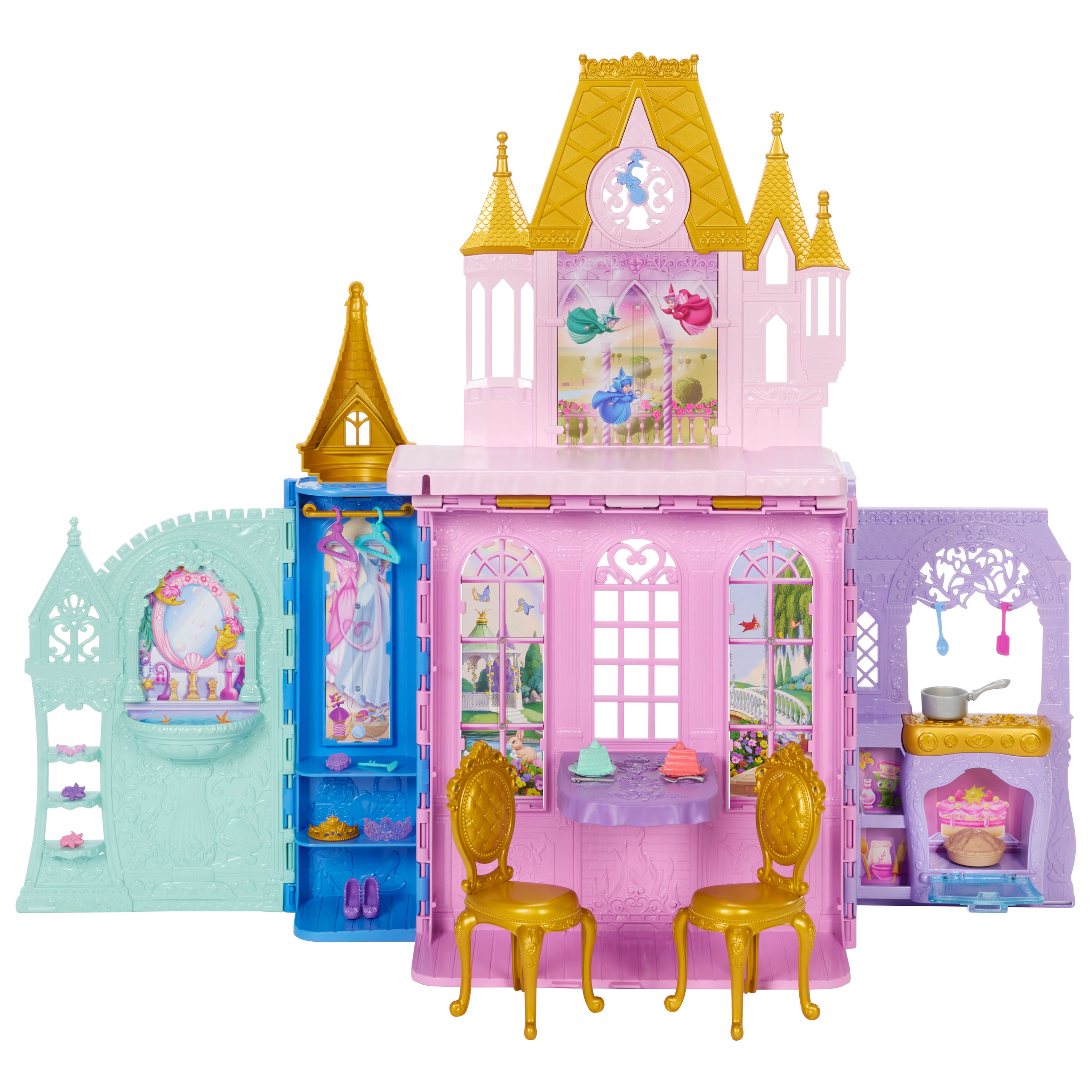 Disney Princess CLOSE & CARRY Castle | Mattel