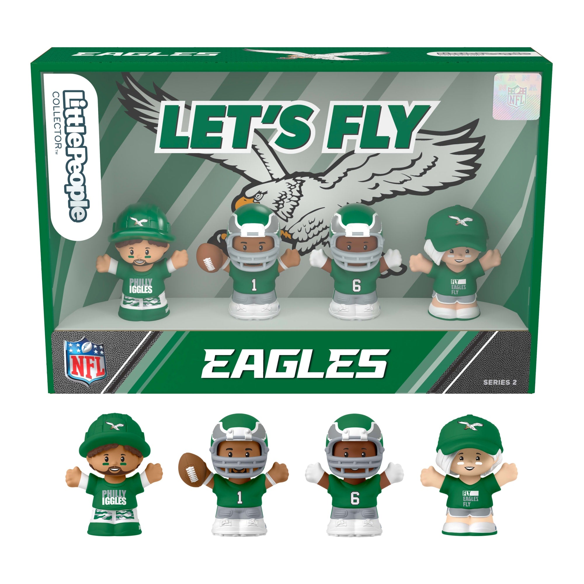 Little People Collector Philadelphia Eagles Officially Licensed NFL Special Edition Set, Series 2 by Mattel, Inc.