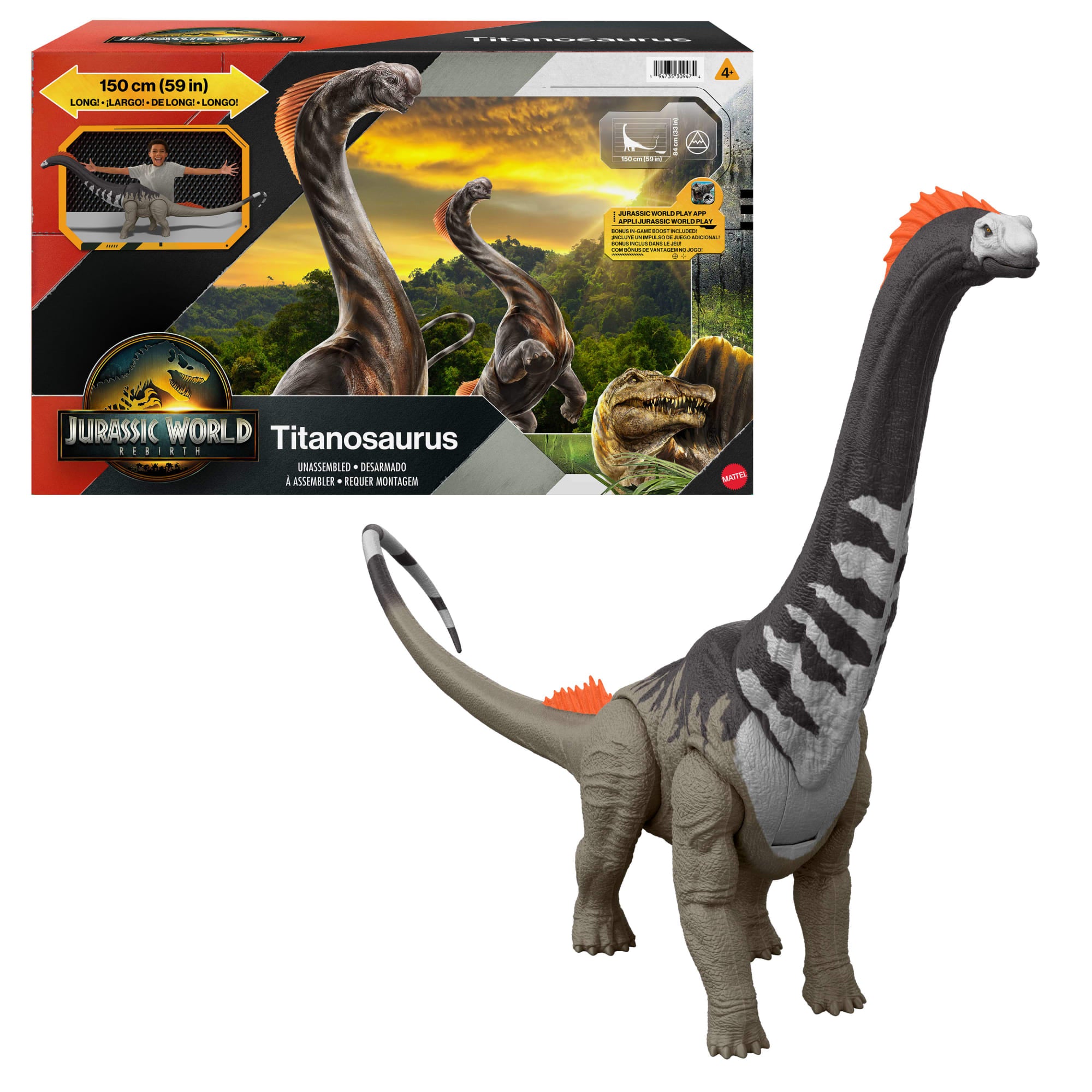 Jurassic World Dinosaurio De Juguete Rebirth Titanosaurus jurassic-world-dinosaurio-de-juguete-rebirth-titanosaurus