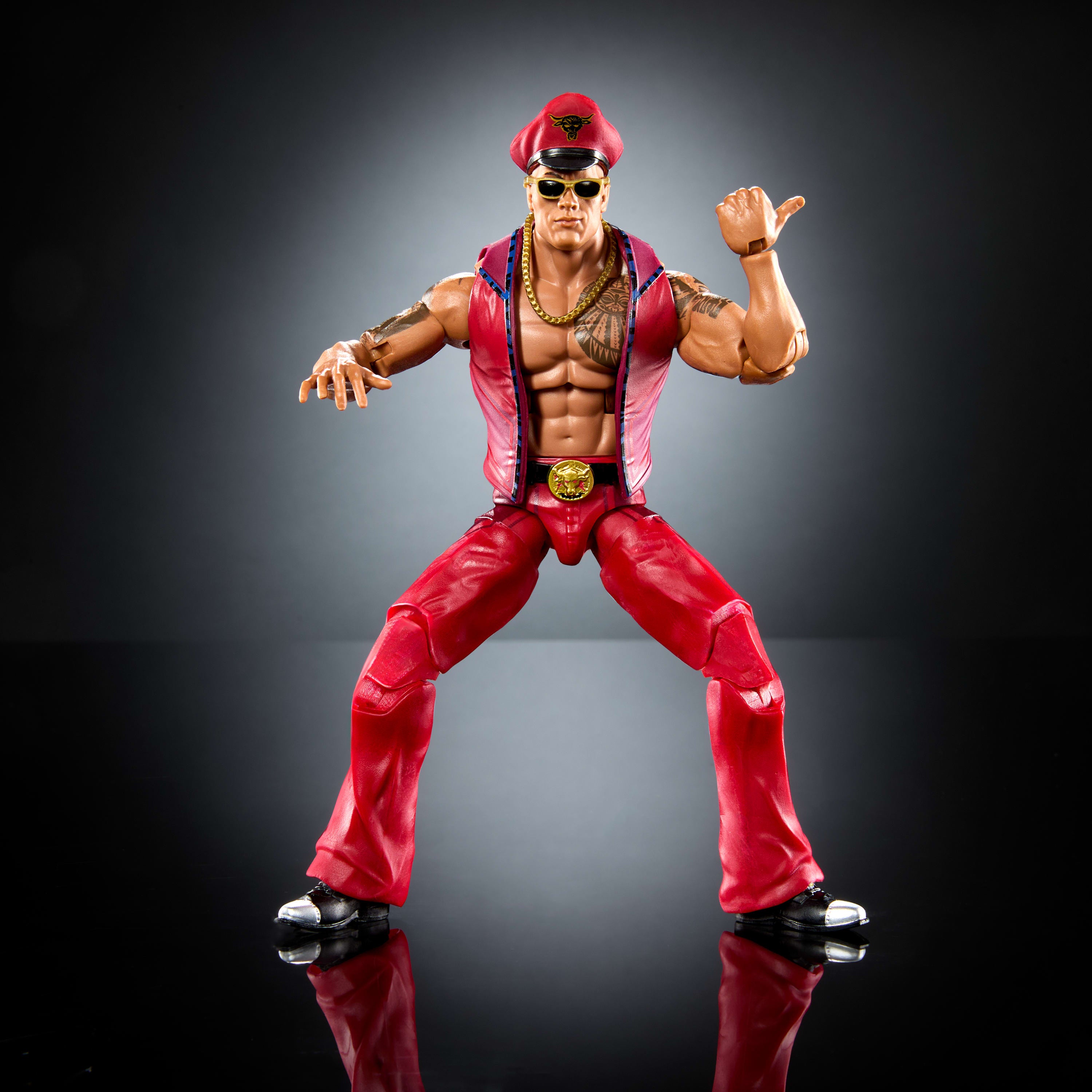 WWE x Street Fighter The Rock Final Boss Action Figure | Mattel