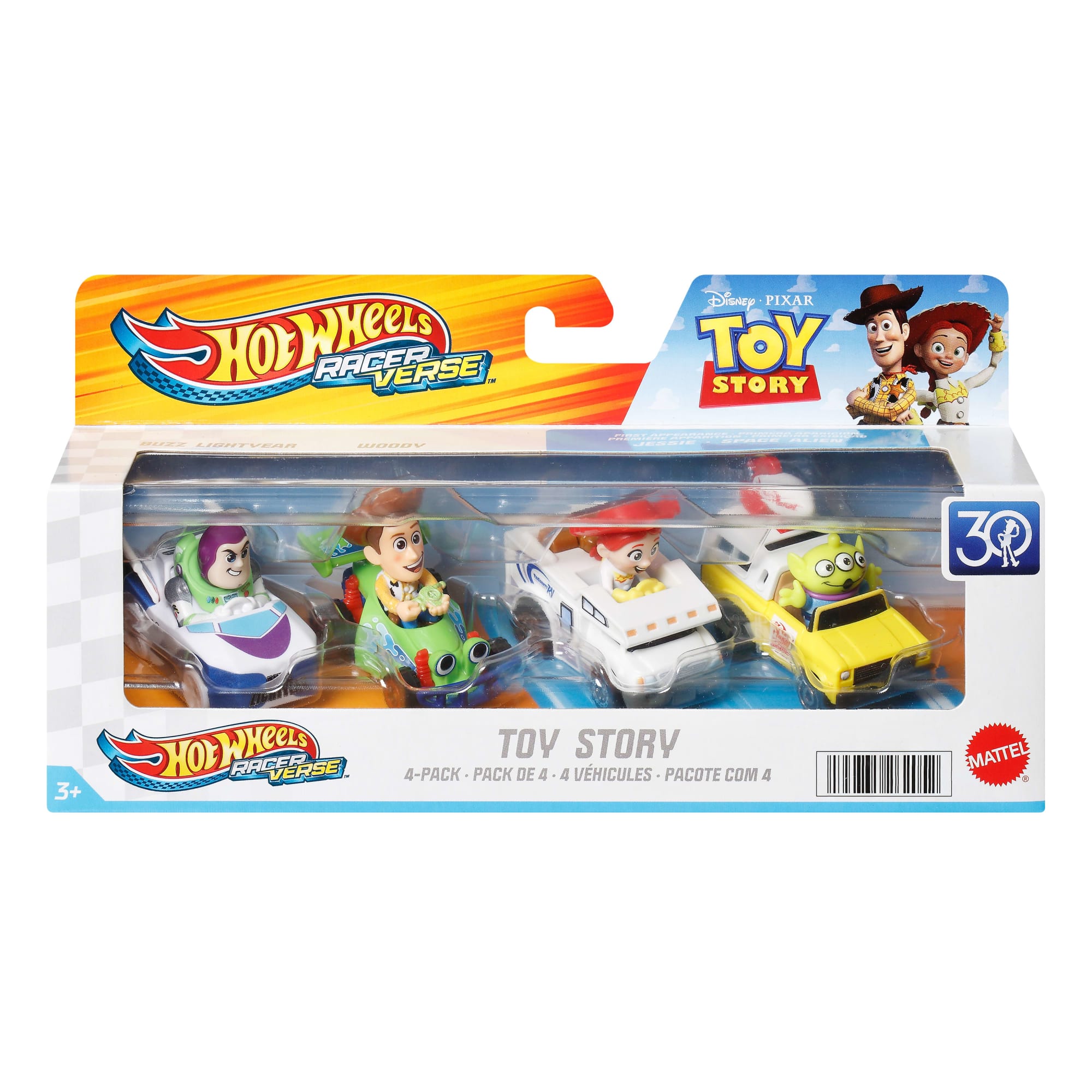 Hot Wheels Racerverse, Set Of 4 Die-Cast Hot Wheels Cars With Pop Culture Characters As Drivers by Mattel, Inc.