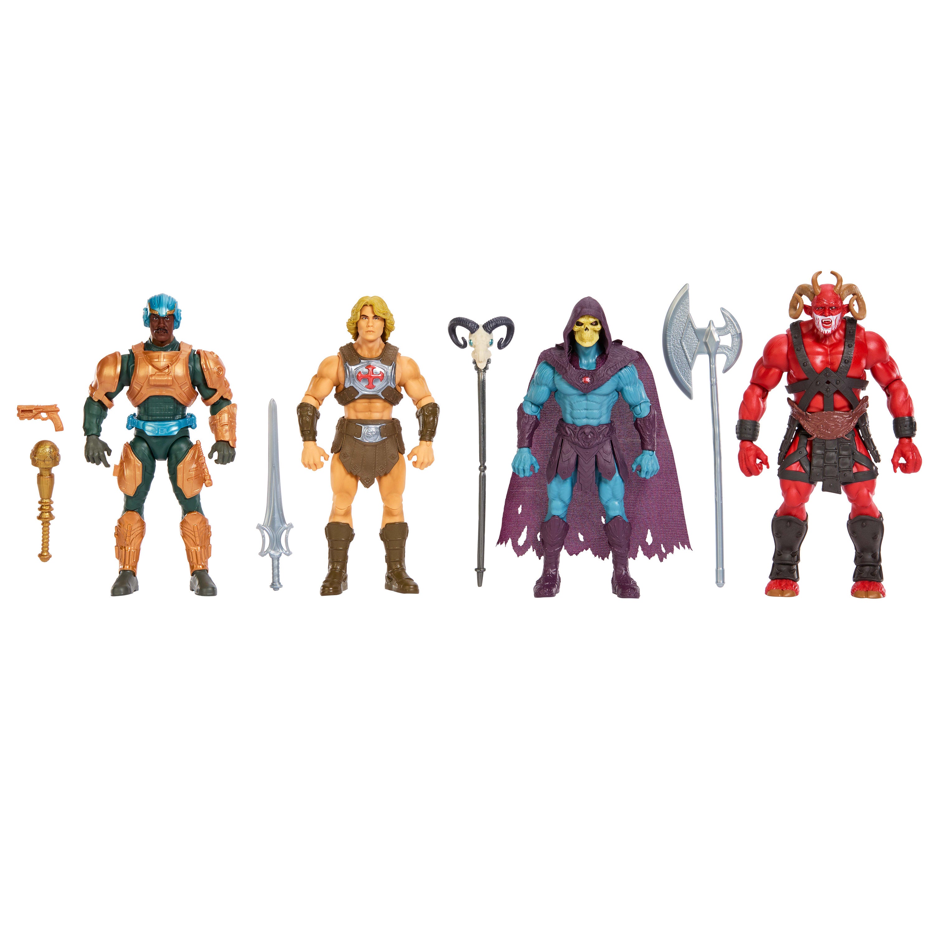 Masters of the Universe フィギュアセット Masters of the Universe 2026 Movie 4 Pack Action Figures | Mattel