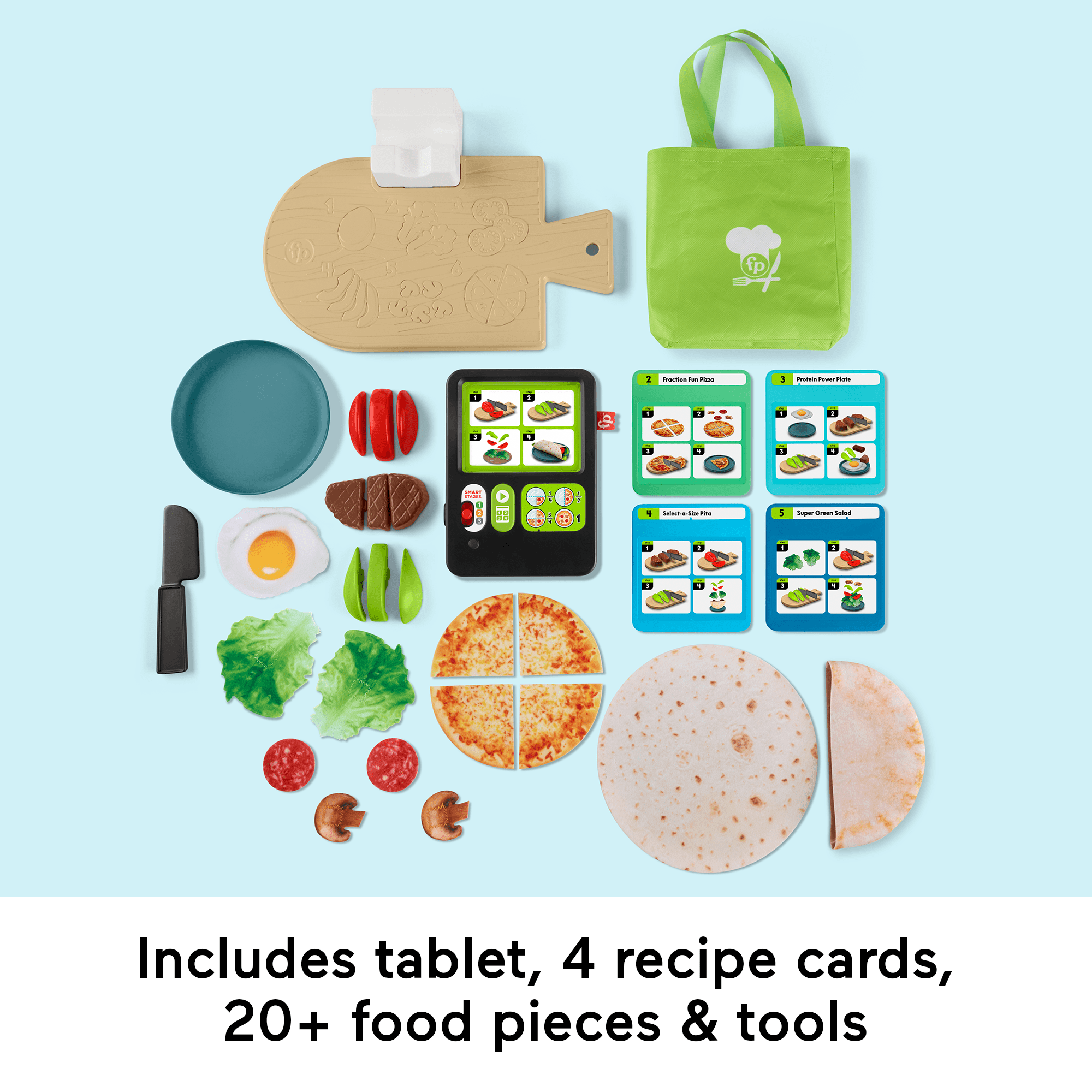 Fisher-Price Laugh Learn 1-2-3 Follow the Recipe Meal Kit Mattel