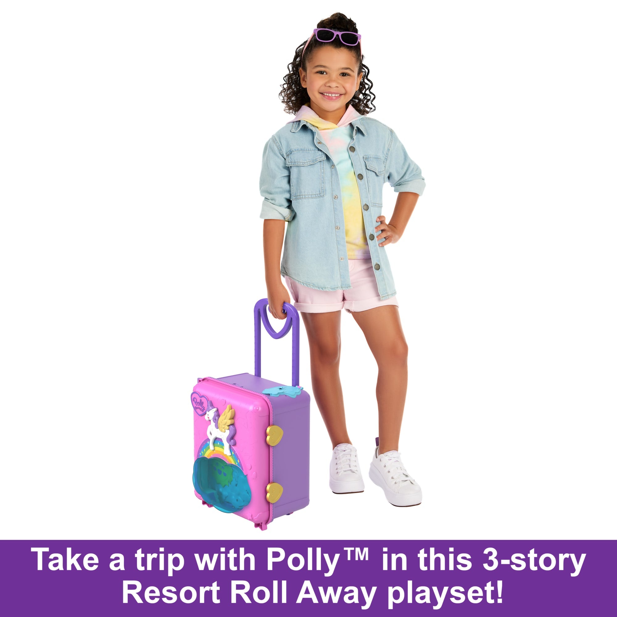 POLLY POCKET POLLYVILLE RESORT ROLL AWAY Playset | Mattel