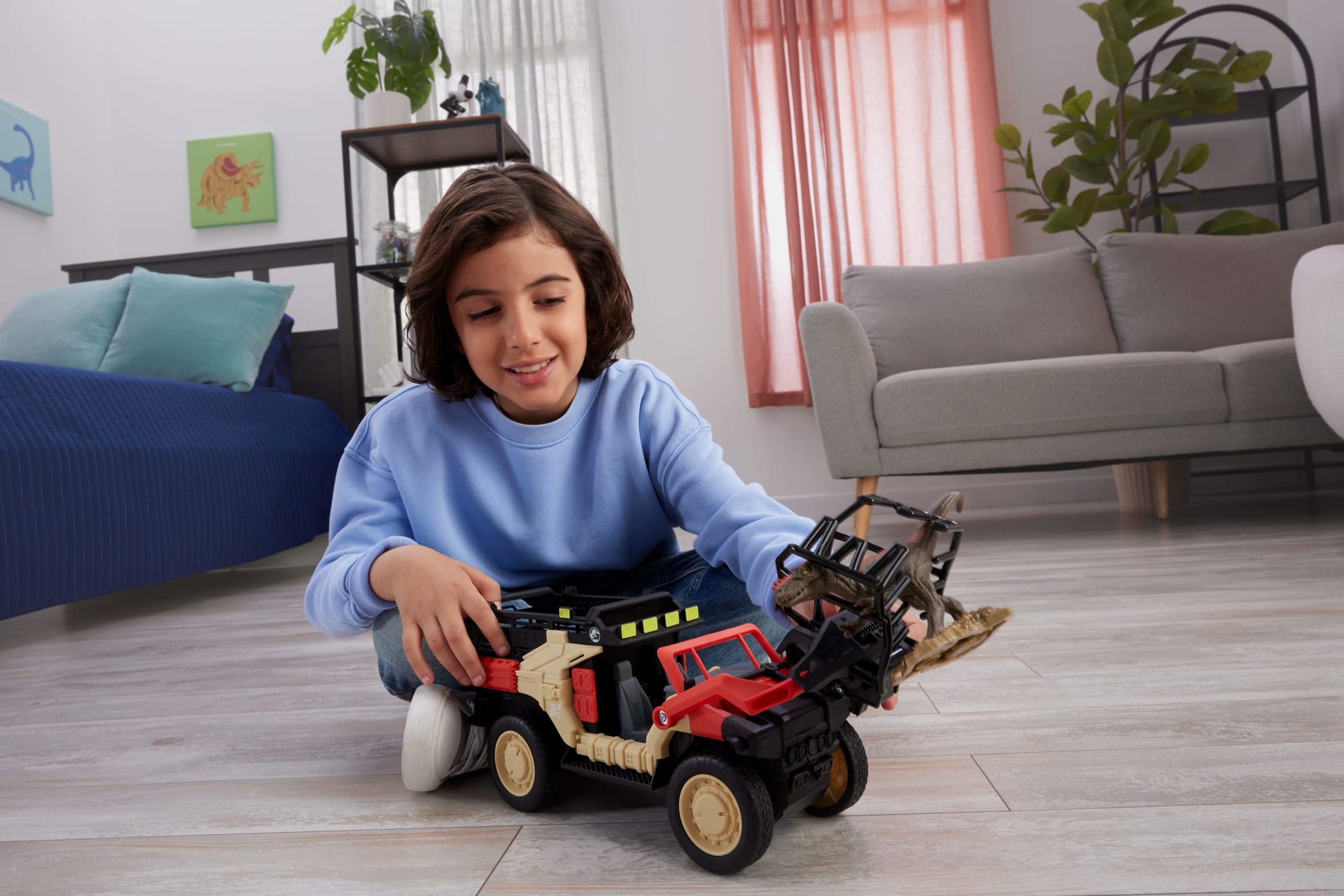 Matchbox Rev Rigs Dino Raider - 1:43 Scale Motorized 4x4 Vehicle For Kids Ages 3+ - View #3