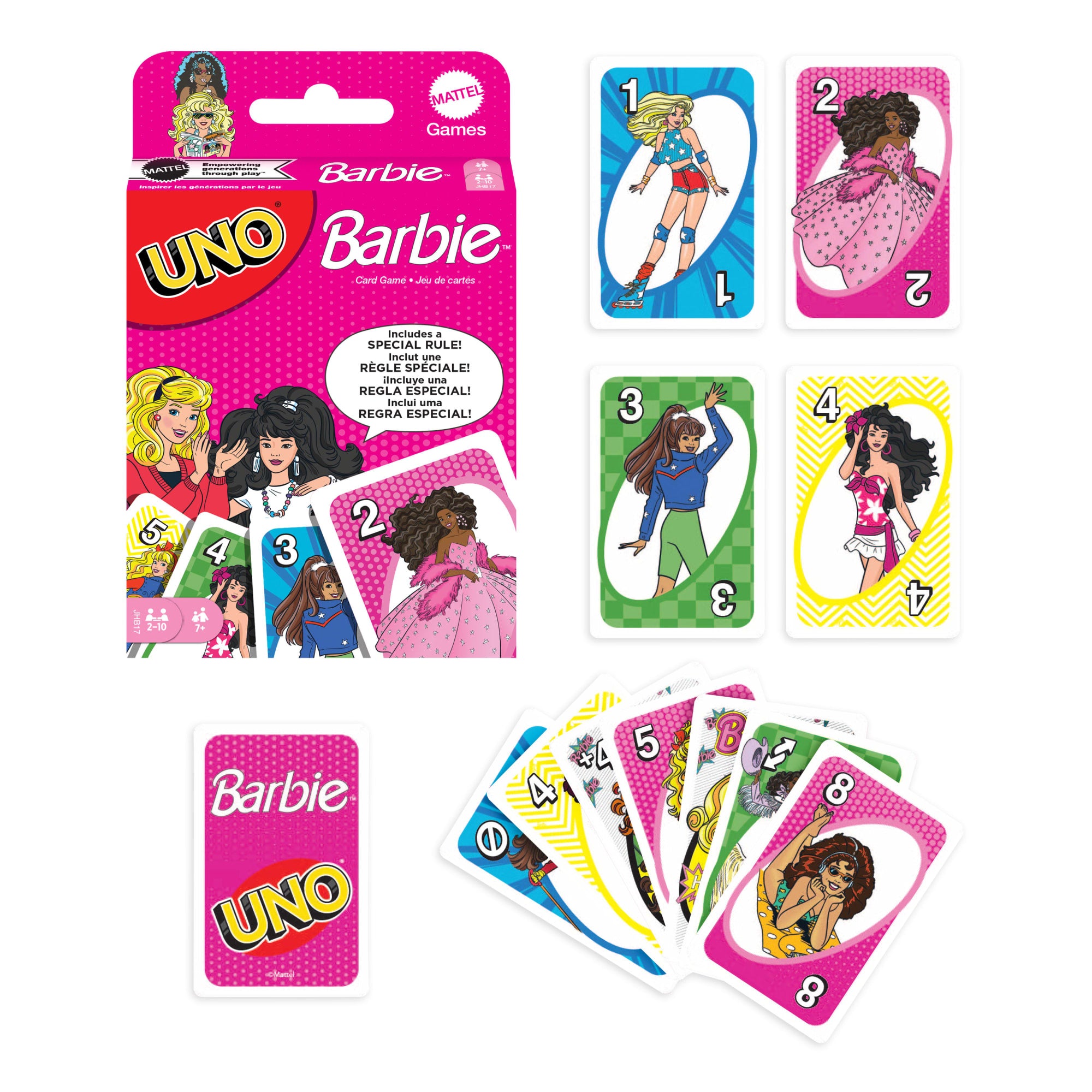 UNO Barbie Card Game For Kids & Family Night by Mattel, Inc.