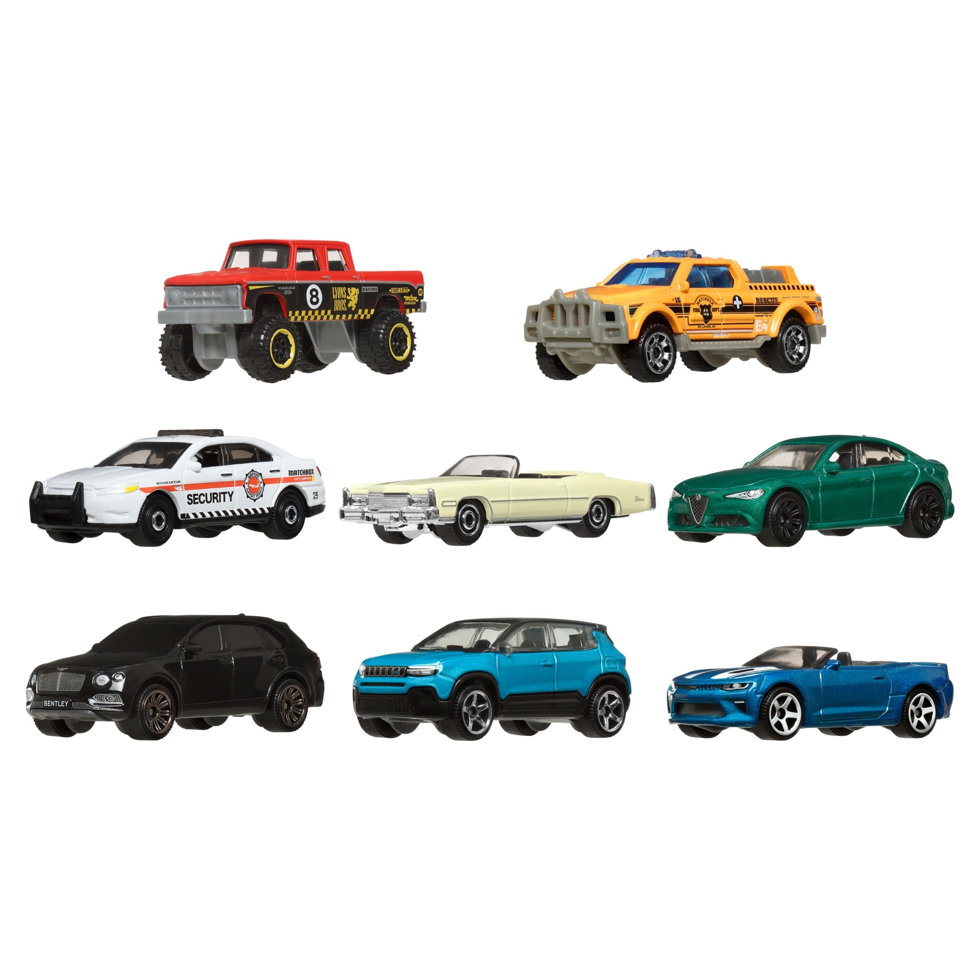 Matchbox 1:64 Scale Die-Cast Toy Cars Set Of Mattel