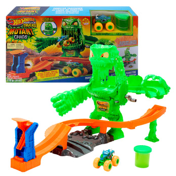 HOT WHEELS Monster Trucks MUTANT CHAOS MONSTER TAKEDOWN | Mattel