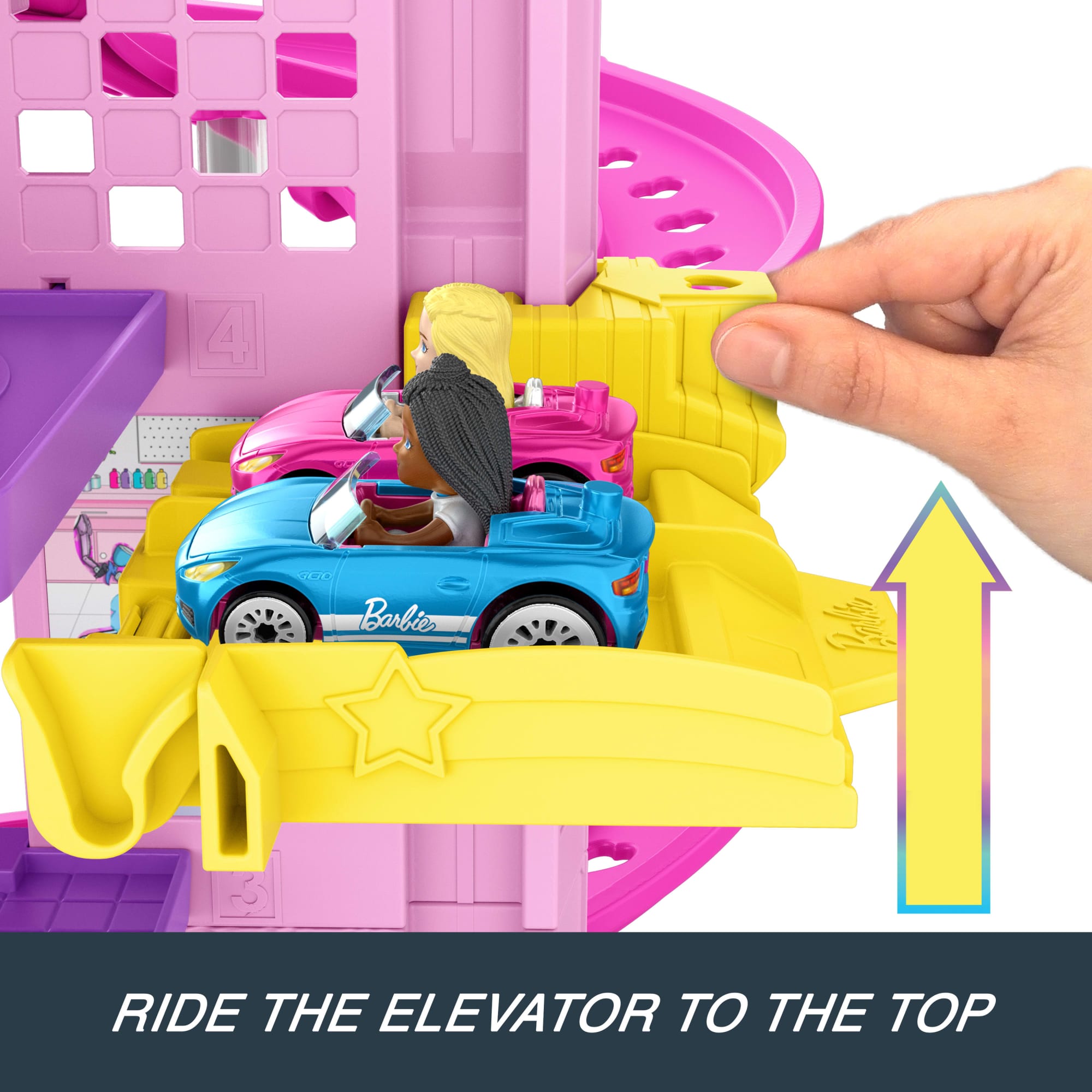 HOT WHEELS RACERVERSE BARBIE SPIRAL RACE Track Set | Mattel