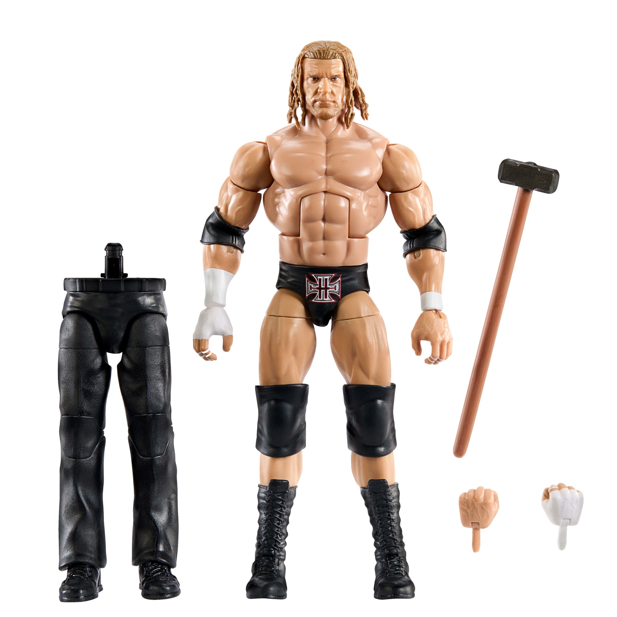 WWE Elite Collection Premium Live Event Triple H Action Figure Set, Summerslam Collectible by Mattel, Inc.