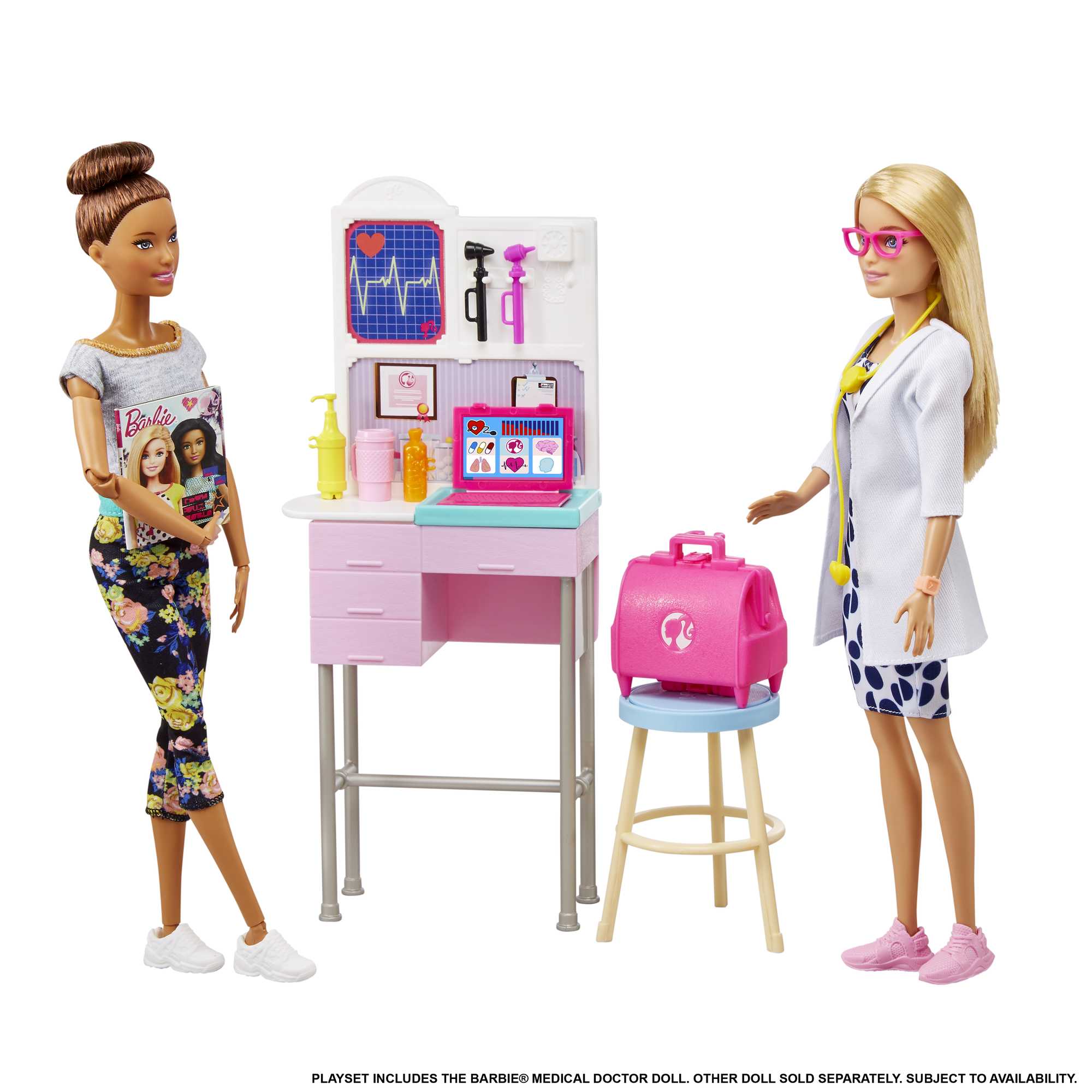 BARBIE MEDICAL DOCTOR DOLL AND PLAYSET Mattel