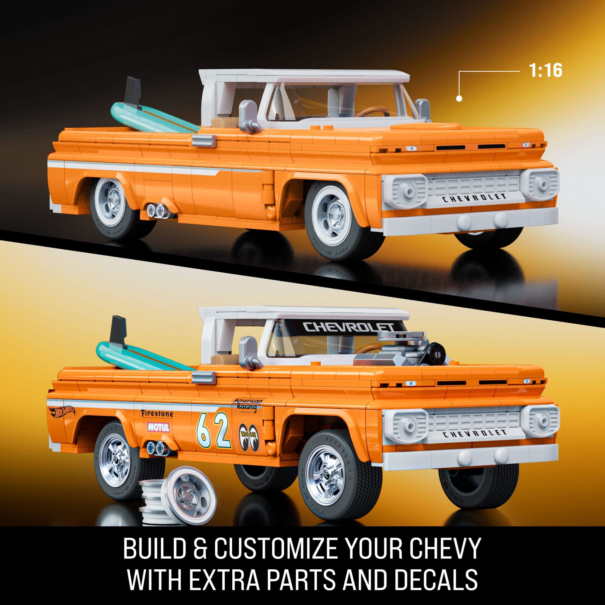 Mattel Brick Shop Hot Wheels Custom '62 Chevy Pickup | Mattel