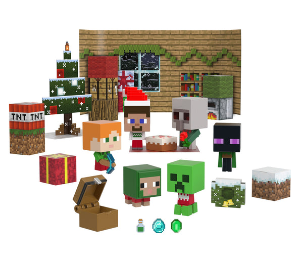 MINECRAFT MOB HEAD MINIS ADVENT CALENDAR Accessory | Mattel