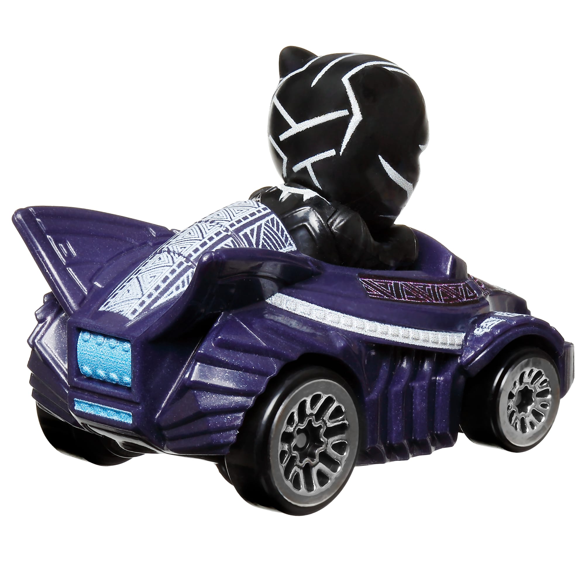 Circuit Hot Wheels RacerVerse Spiderman – Piste 5 Tours, Voitures Spiderman & Black Panther, Coffret Pliable