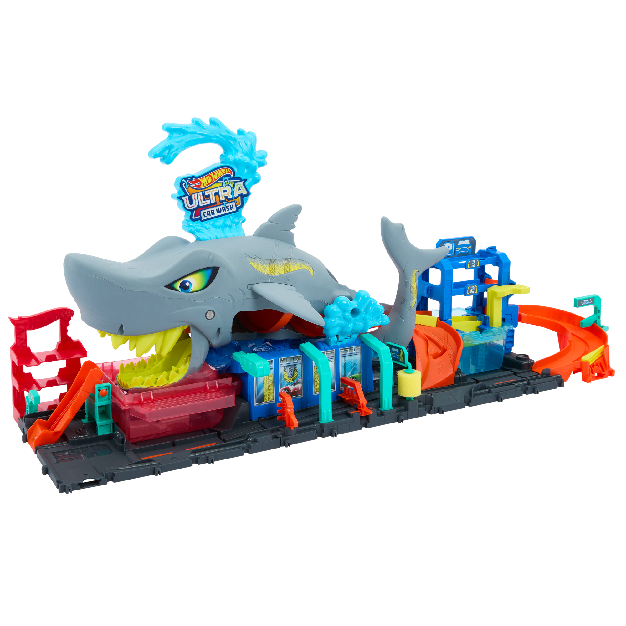 Hot Wheels Ultra Shark Car Wash, playset Mattel