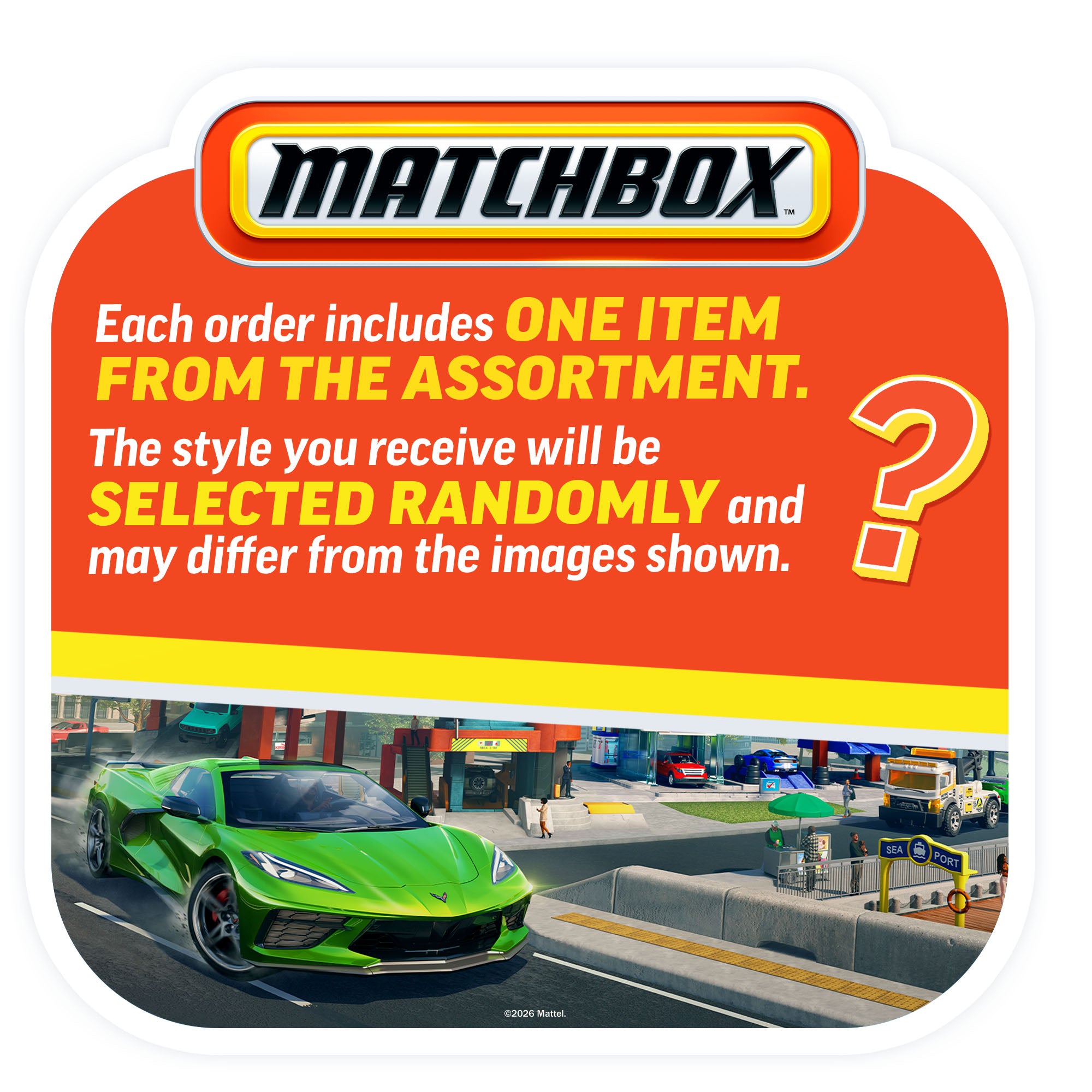 MATCHBOX SINGLES 1:64 Assortment | Mattel