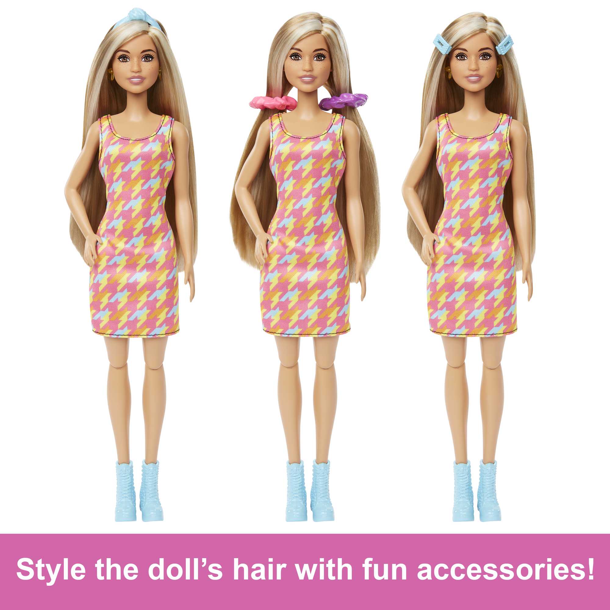 Barbie Salon Playset with Doll Color-Change Hair MATTEL