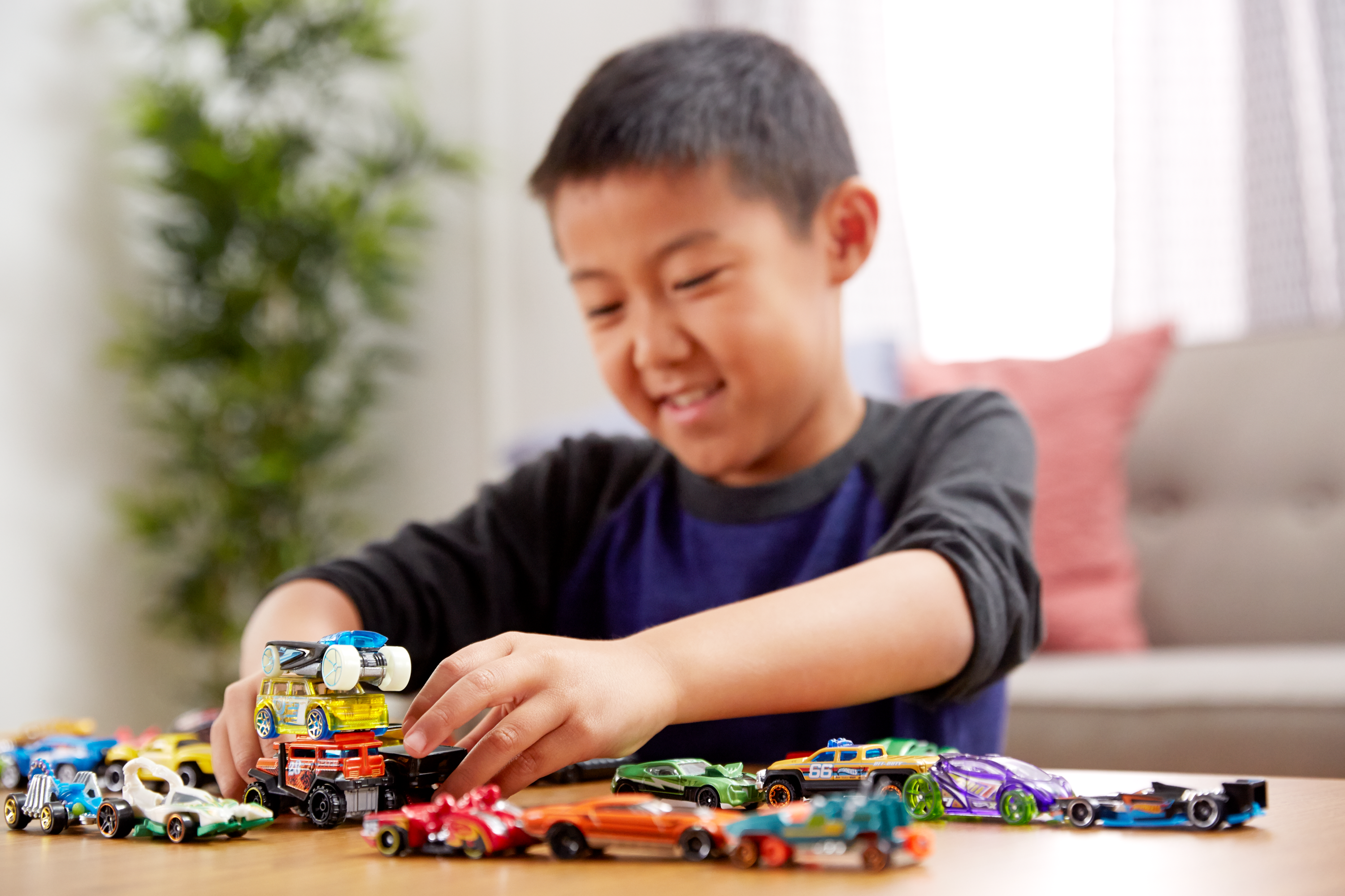 Hot Wheels Set of 8 Basic Toy Cars & Trucks in 1:64 Scale | Mattel