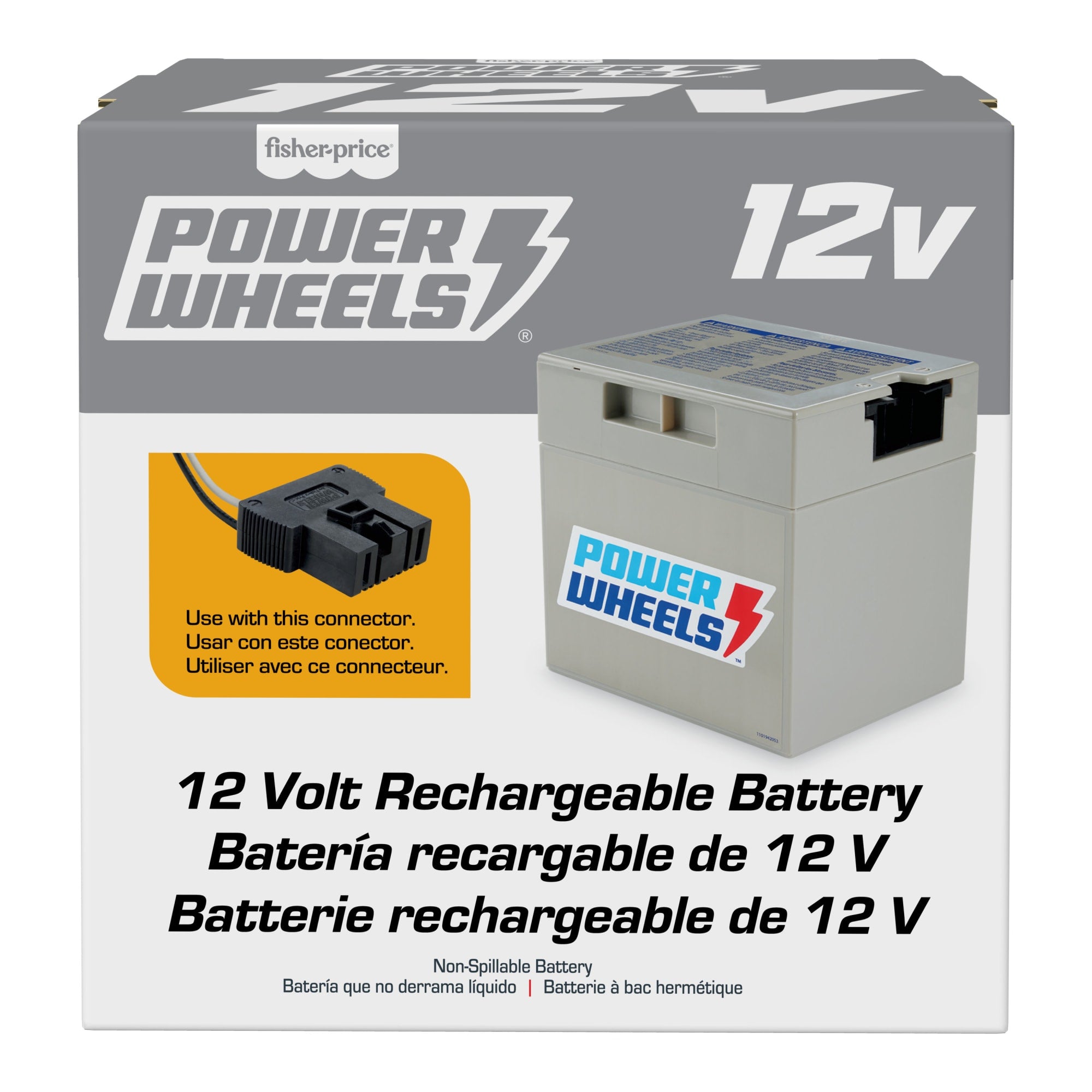 Power Wheels Power Wheels 12 Volt Rechargeable Battery Mattel