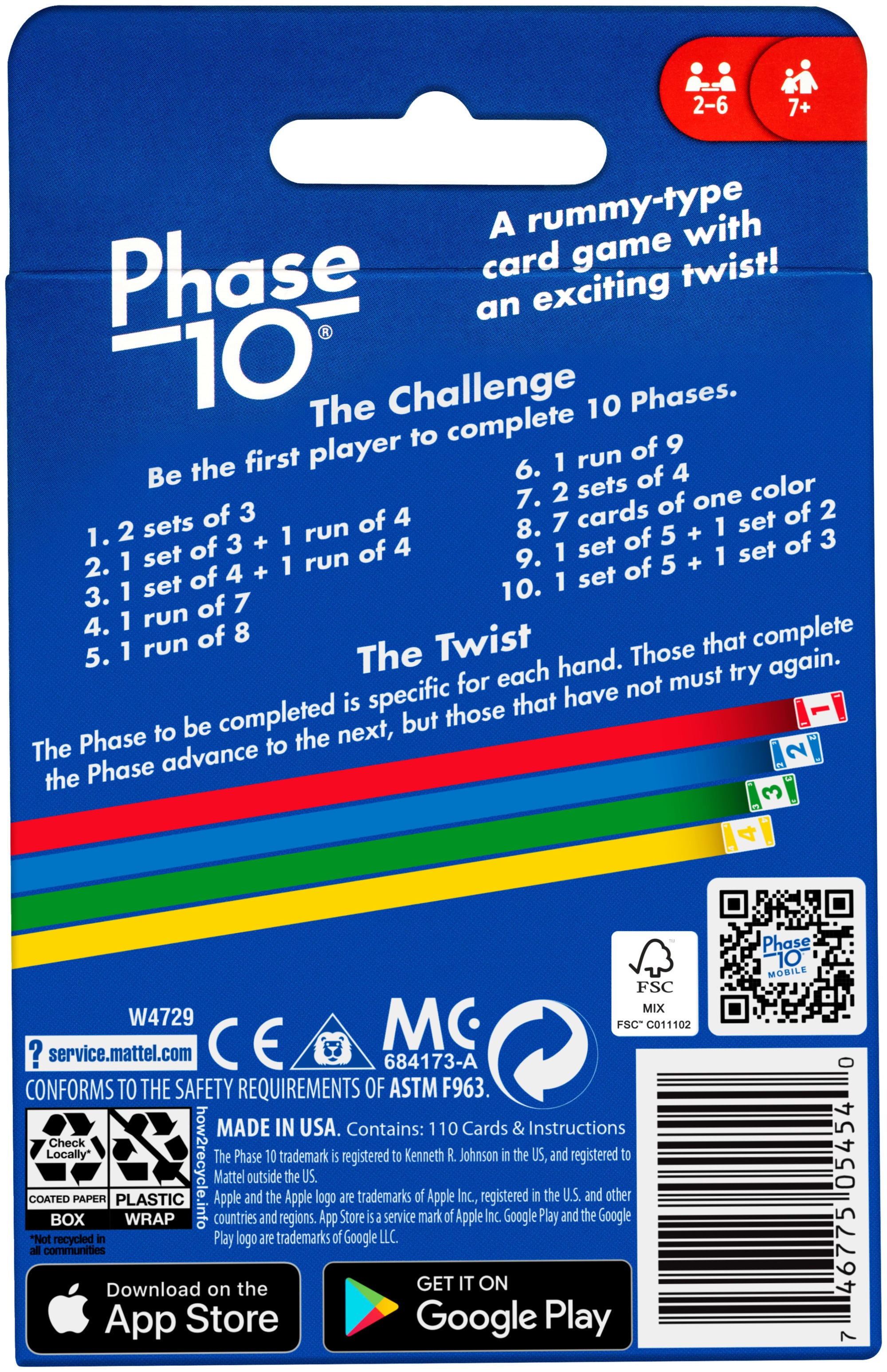 PHASE 10 Card Game | Mattel