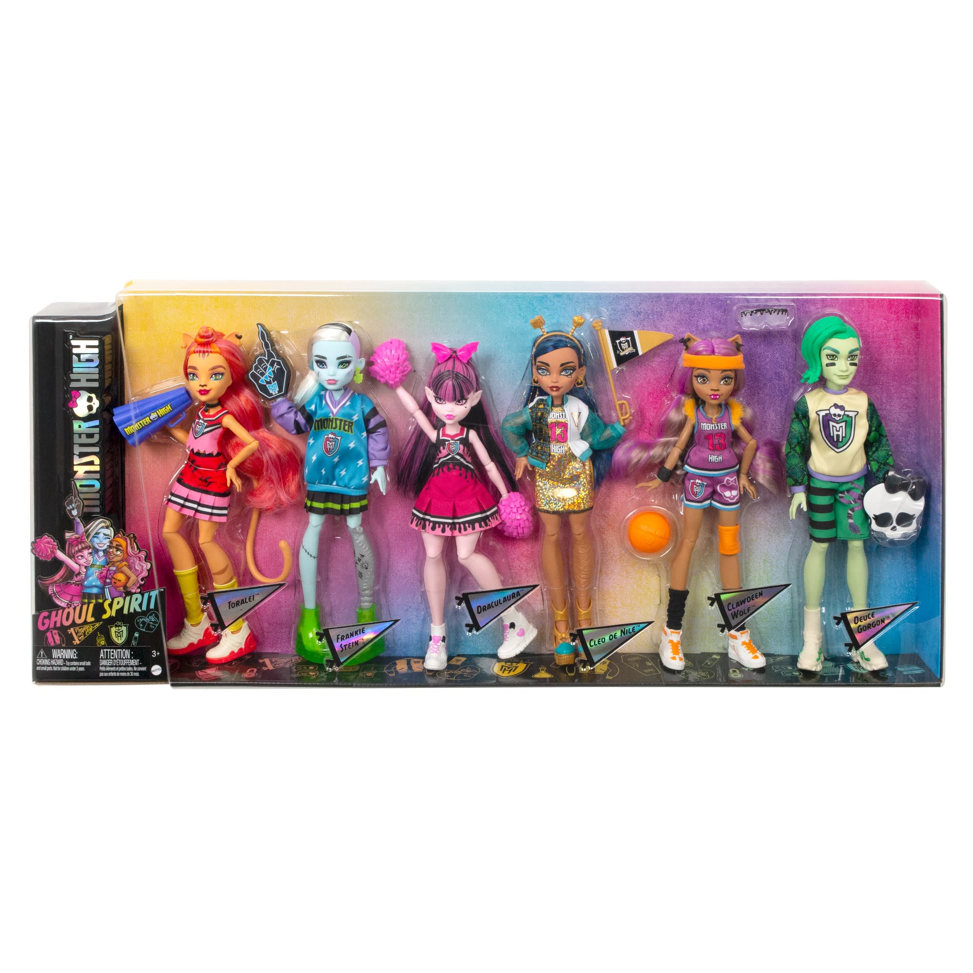 LE Monster High Doll 6-Pack Ghoul Spirit Sporty shops Collection New in box