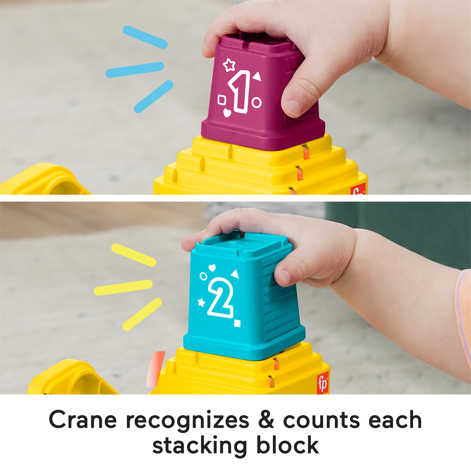 Fisher-Price Count & Stack Crane | Mattel