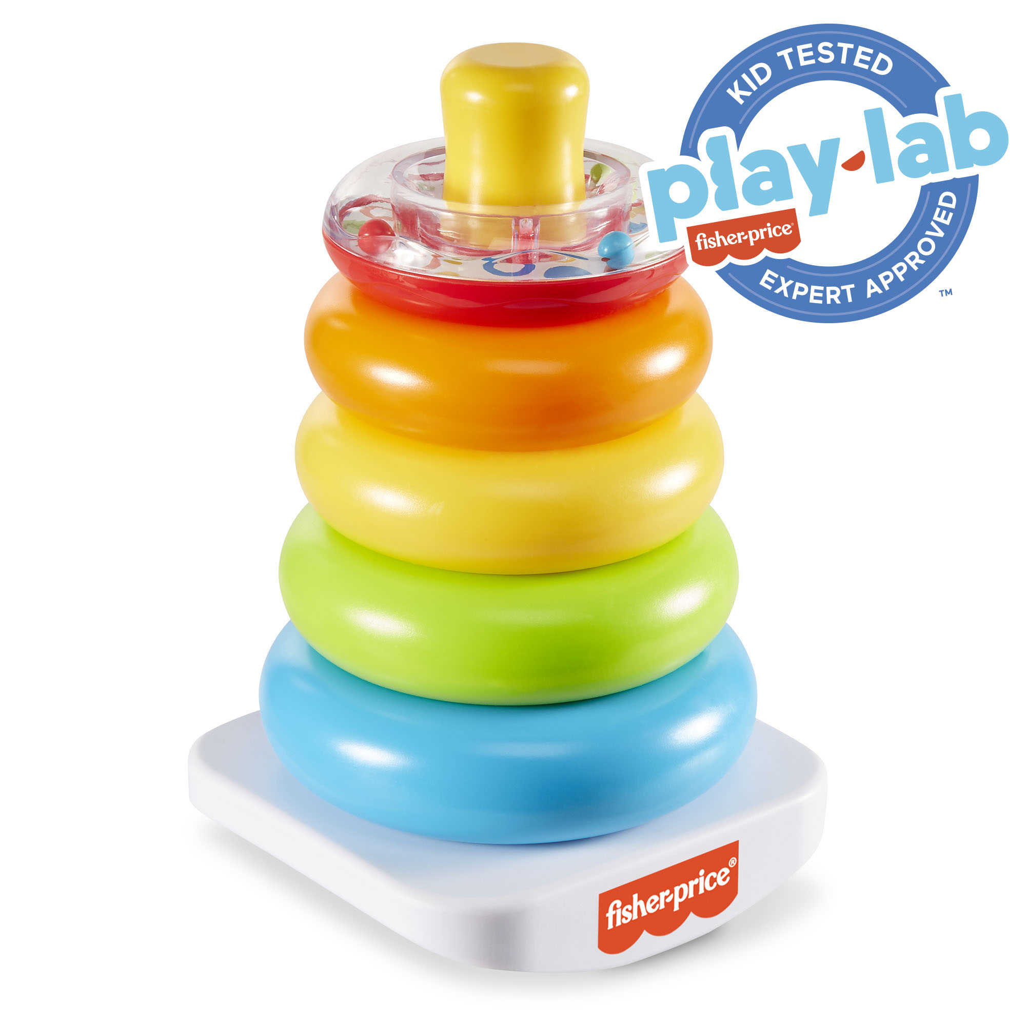 Fisher-Price Rock-A-Stack Ring Stacking Toy With Roly-Poly Base For Infants by FISHER-PRICE INC.