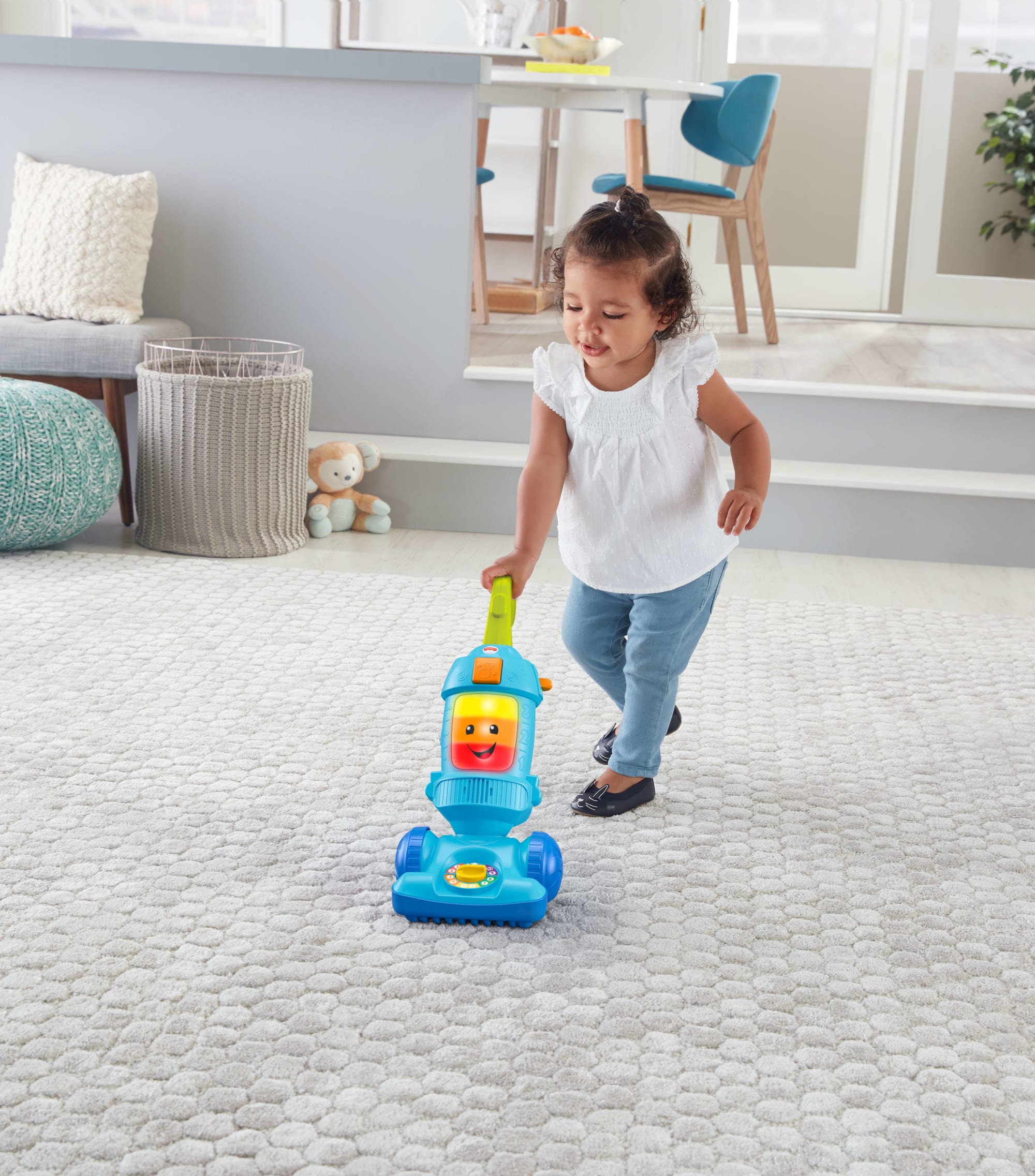Fisher-Price Laugh Learn Toddler Toy Vacuum with Lights Music