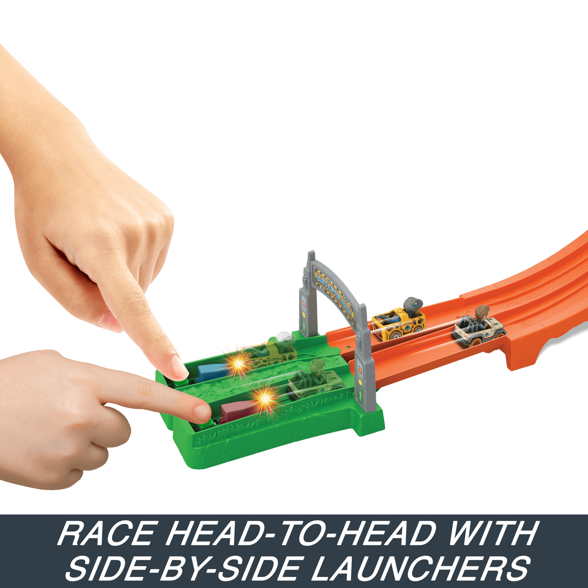 HOT WHEELS RACERVERSE™ Blue's Raptor Rush Track Set | Mattel