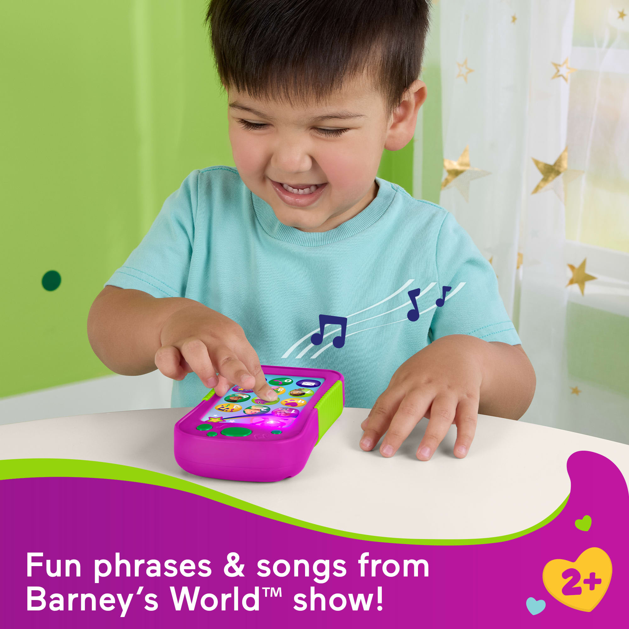 Barry Phone Fisher-Price Barney's World Hey Barney Phone | Mattel